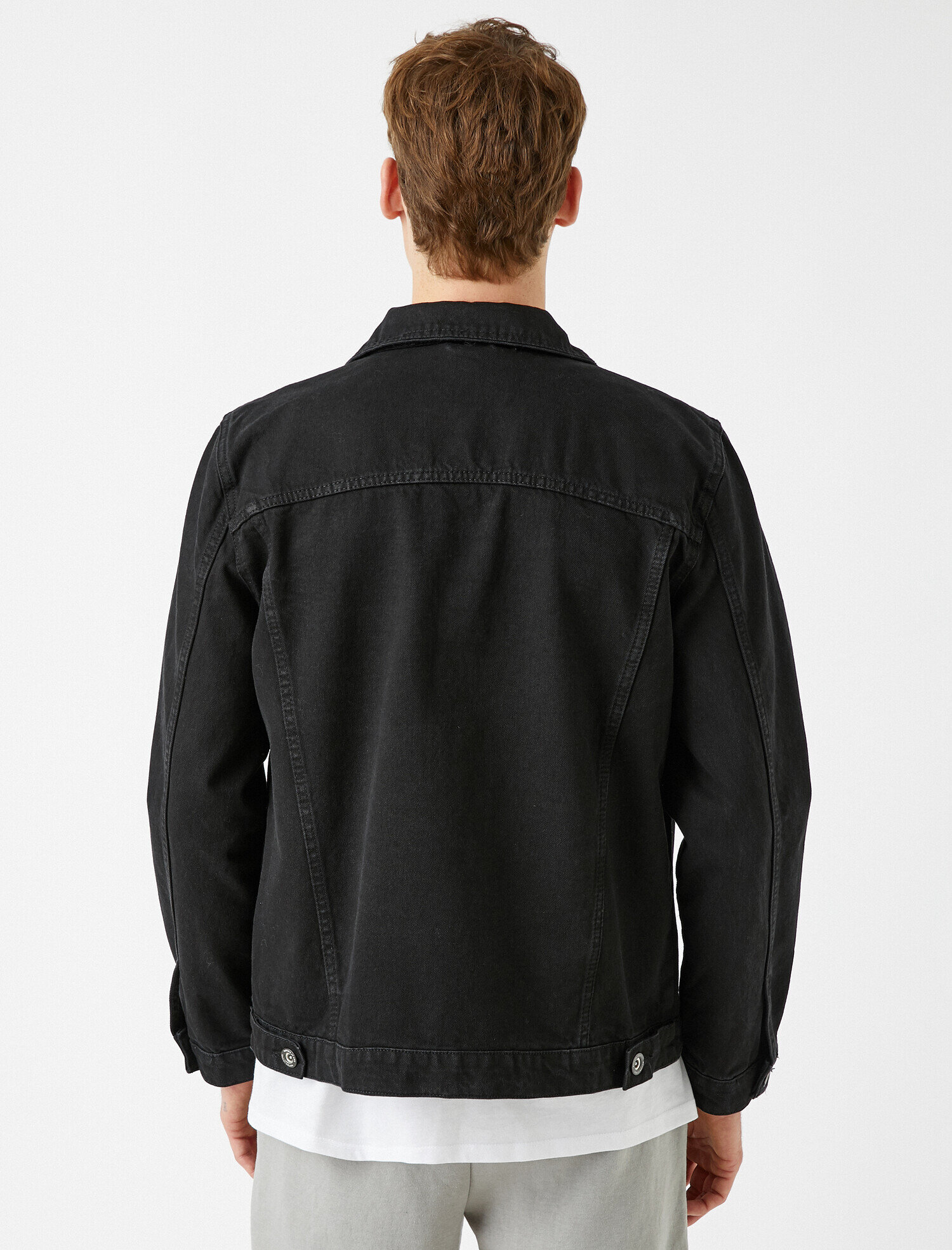   Pamuklu Kot Ceket Yaka Detaylı