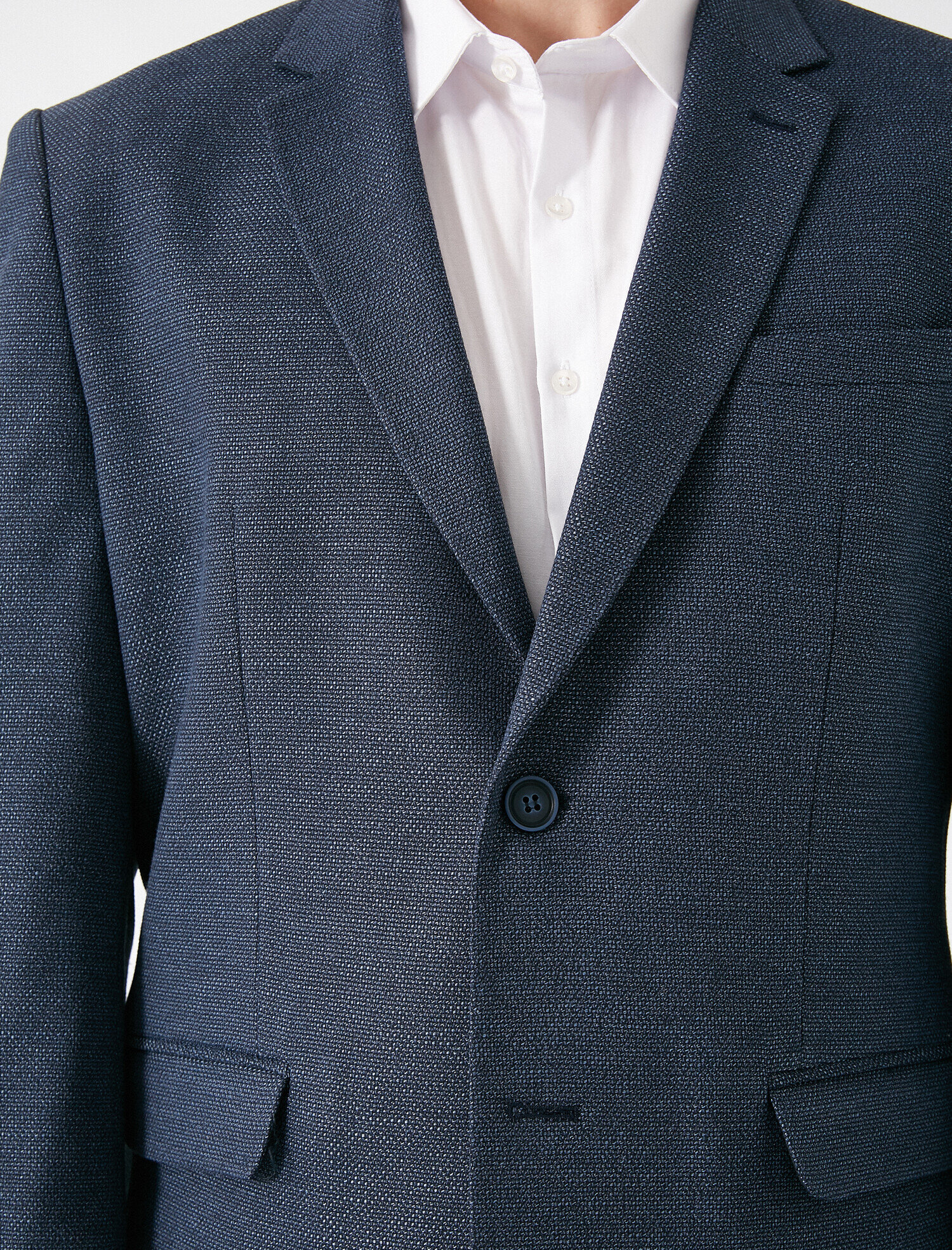 Cep Detaylı Düğmeli Blazer