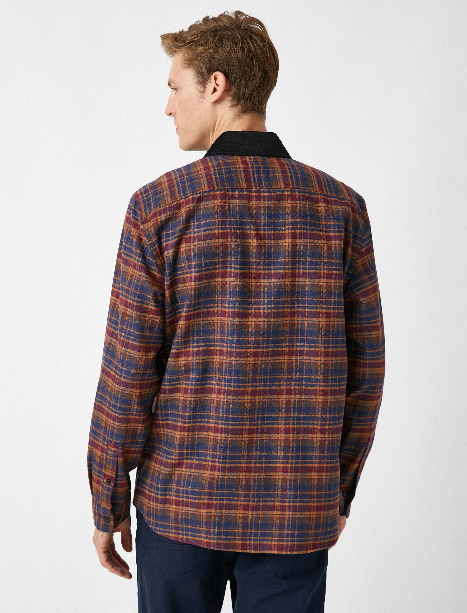   Cepli Klasik Yaka Ekoseli Gömlek