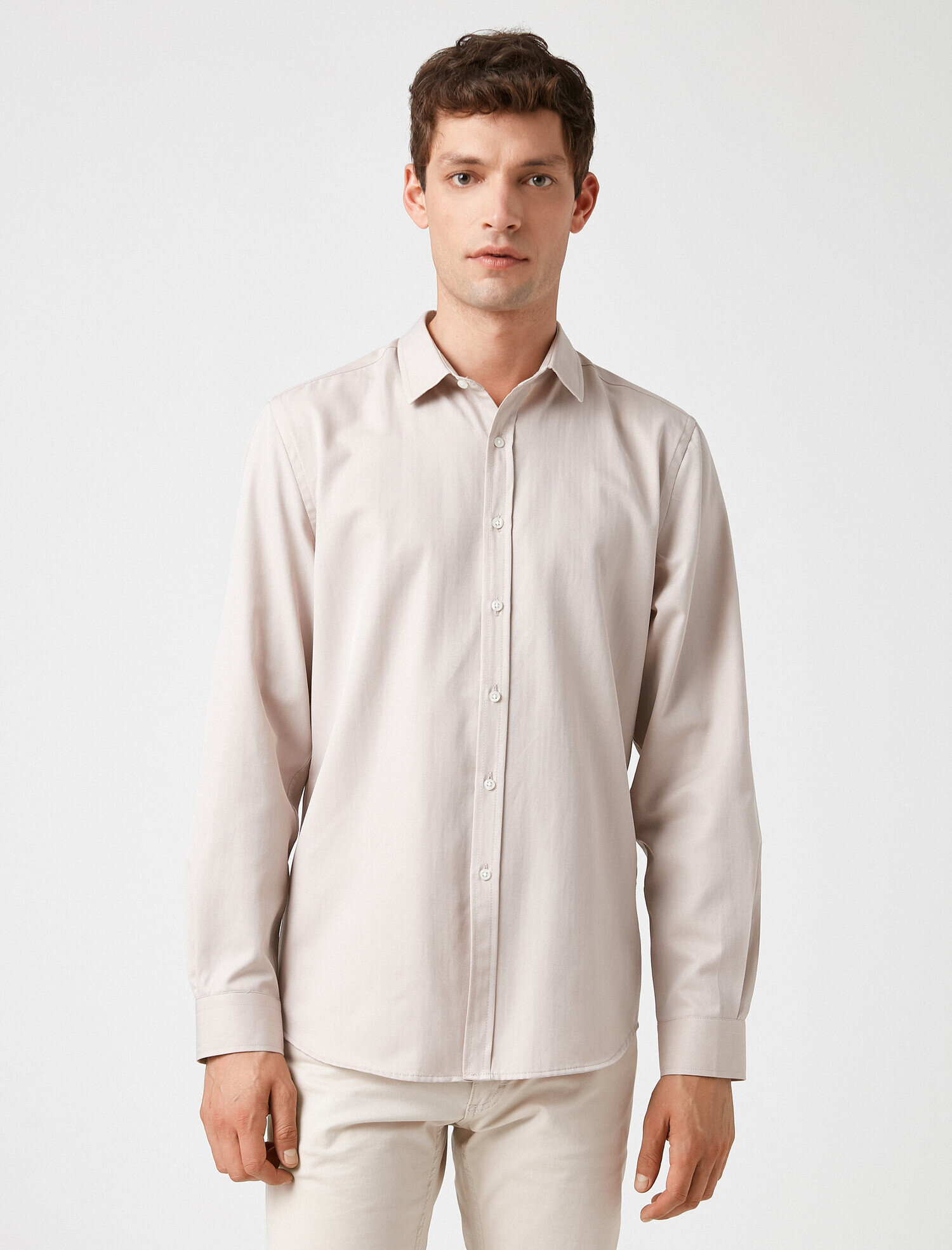   Uzun Kollu Basic Gömlek Non Iron