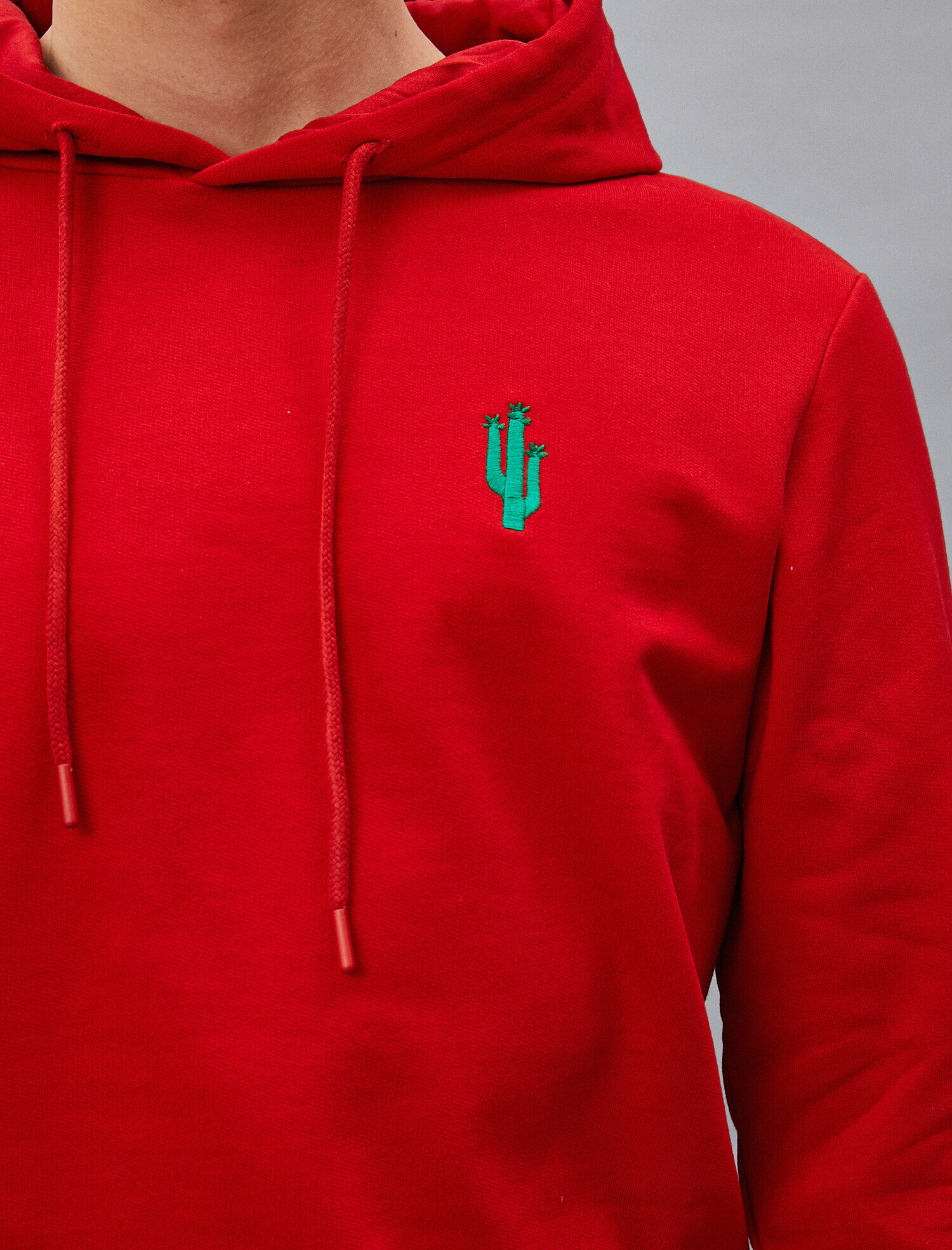   Kapüşonlu İşlemeli Uzun Kollu Pamuklu Sweatshirt