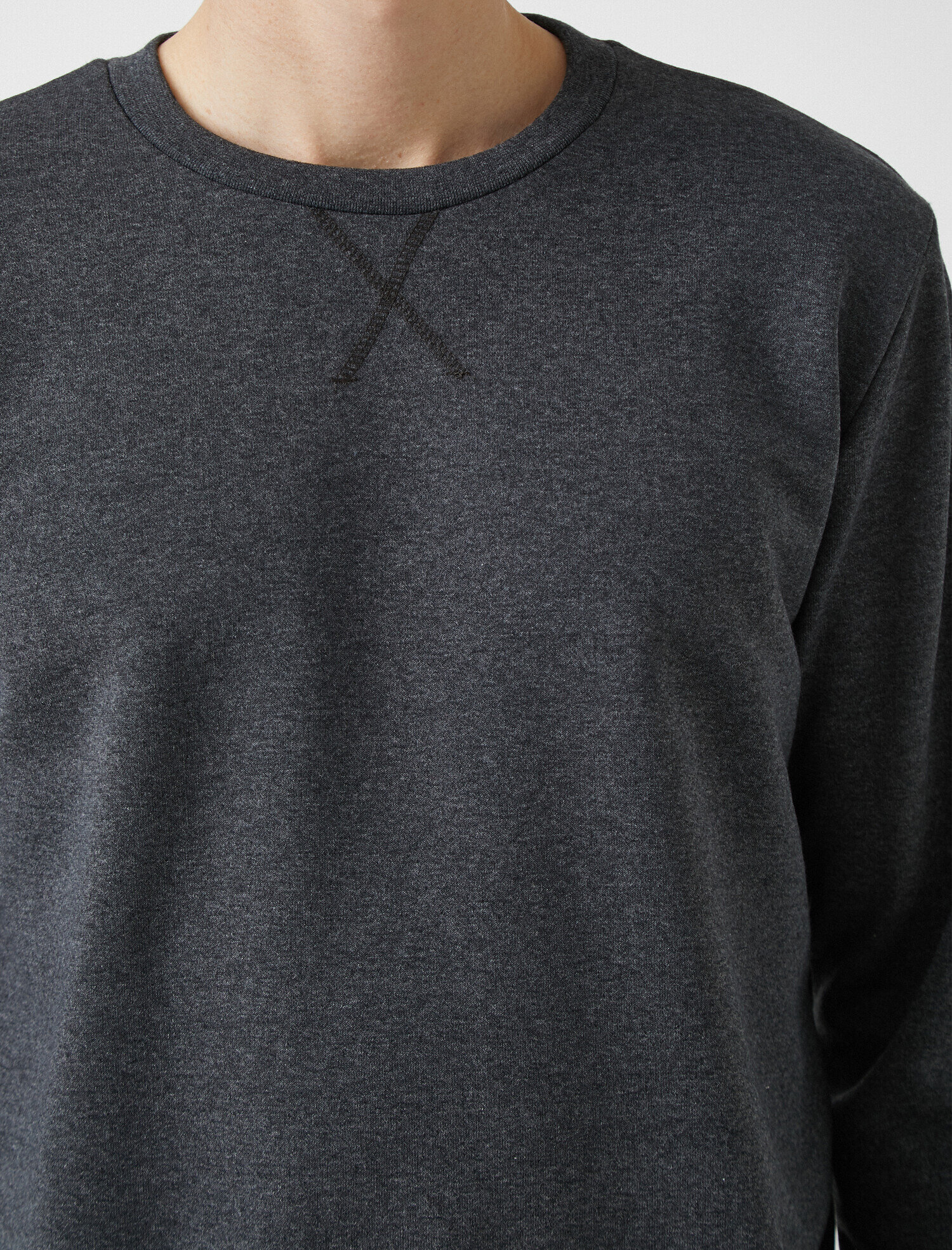   Uzun Kollu Bisiklet Yaka Sweatshirt