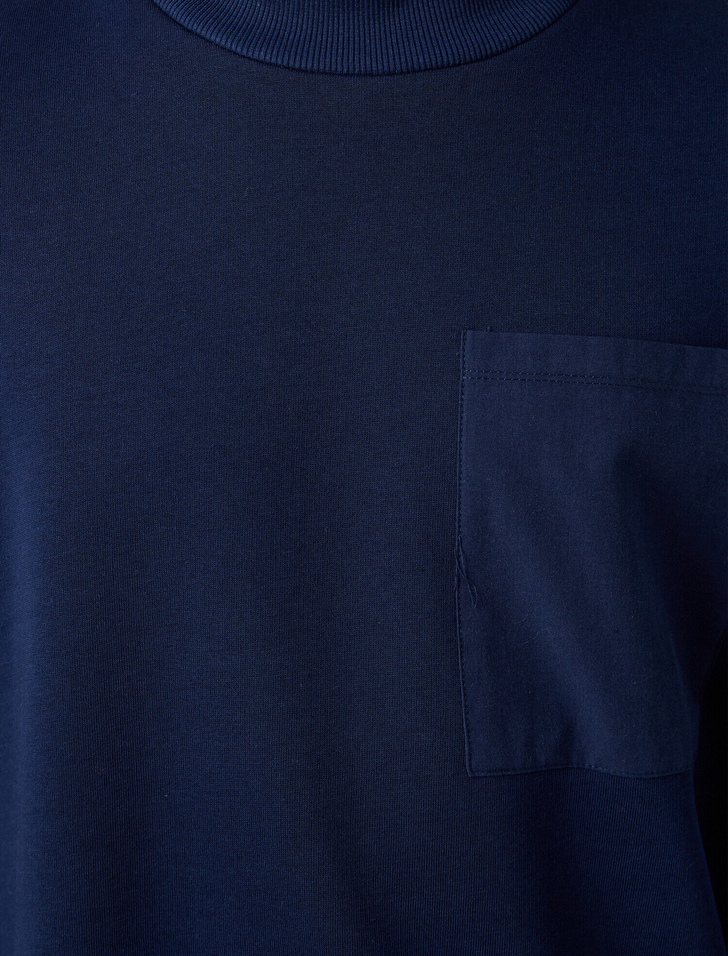   Dik Yaka Cepli Uzun Kollu Sweatshirt