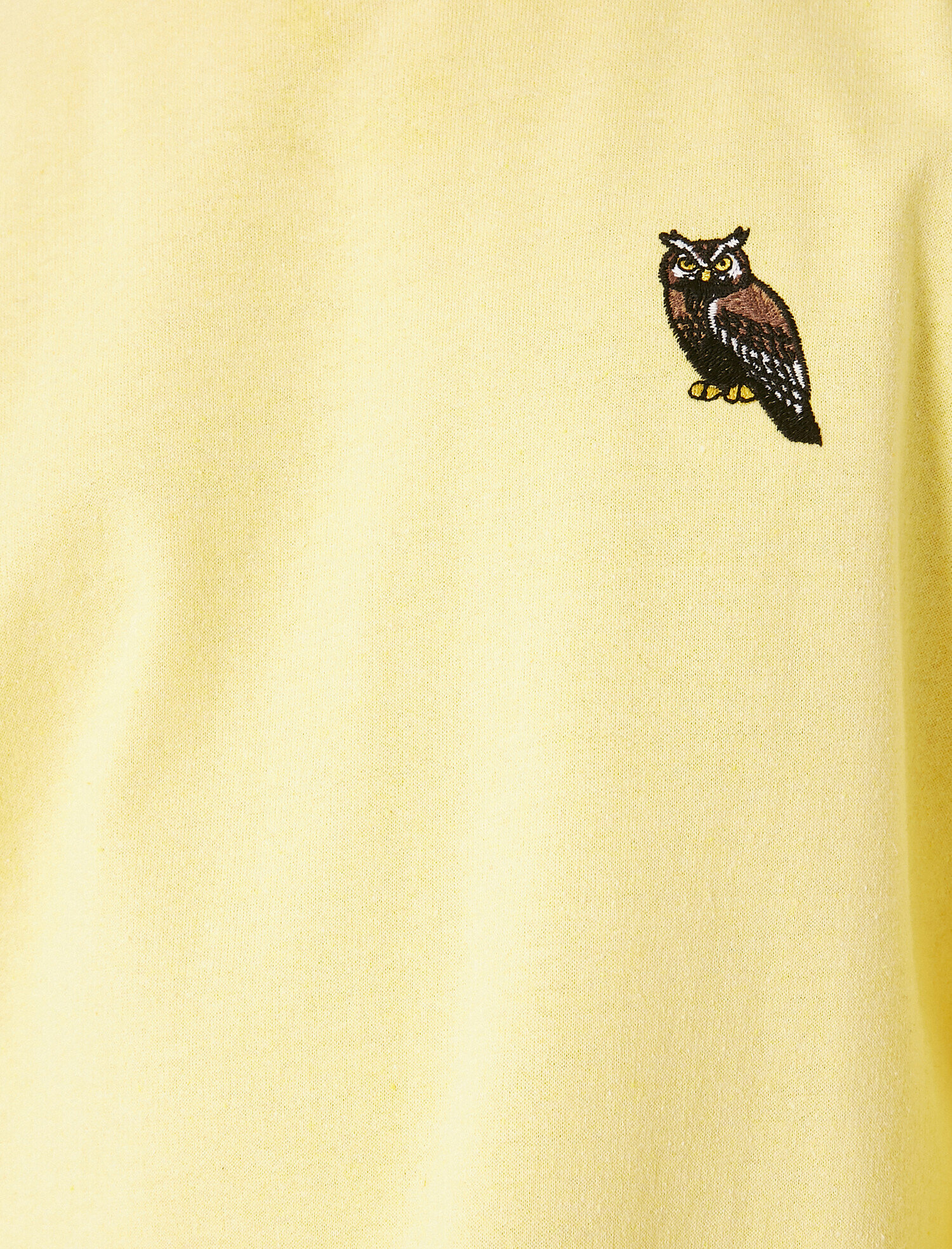   Bisiklet Yaka İşlemeli Uzun Kollu Sweatshirt