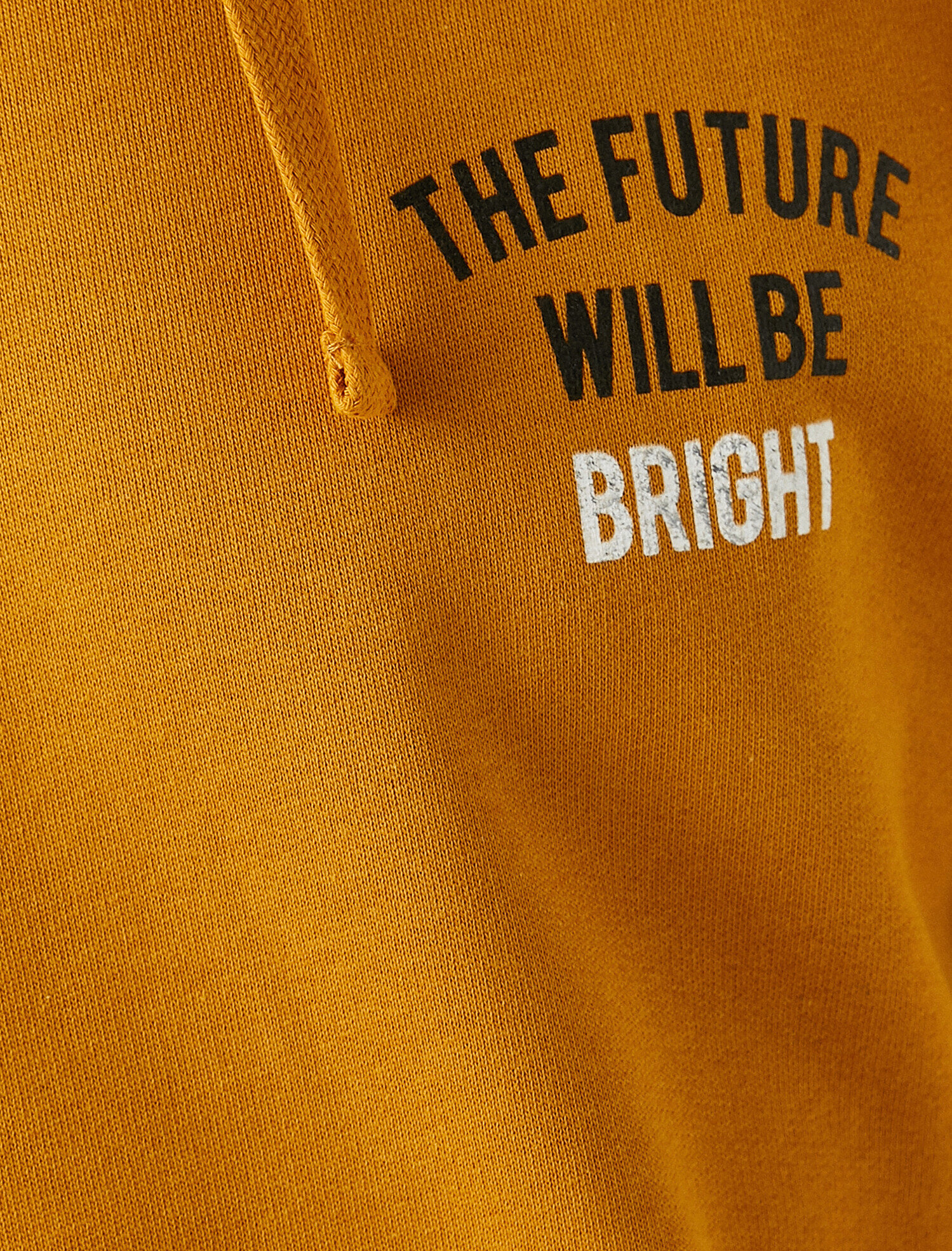   Pamuklu Baskılı Kapüşonlu Sweatshirt