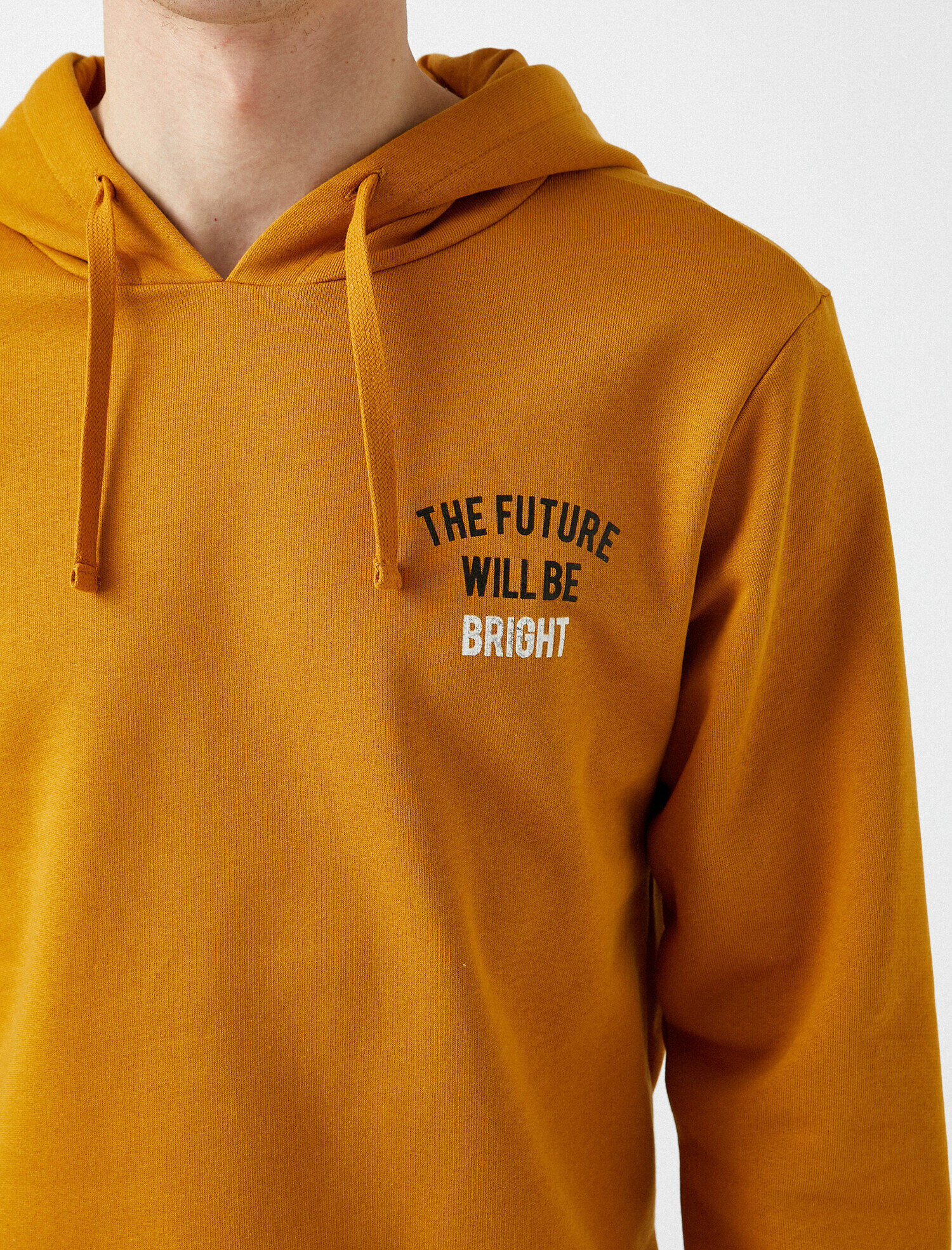   Pamuklu Baskılı Kapüşonlu Sweatshirt