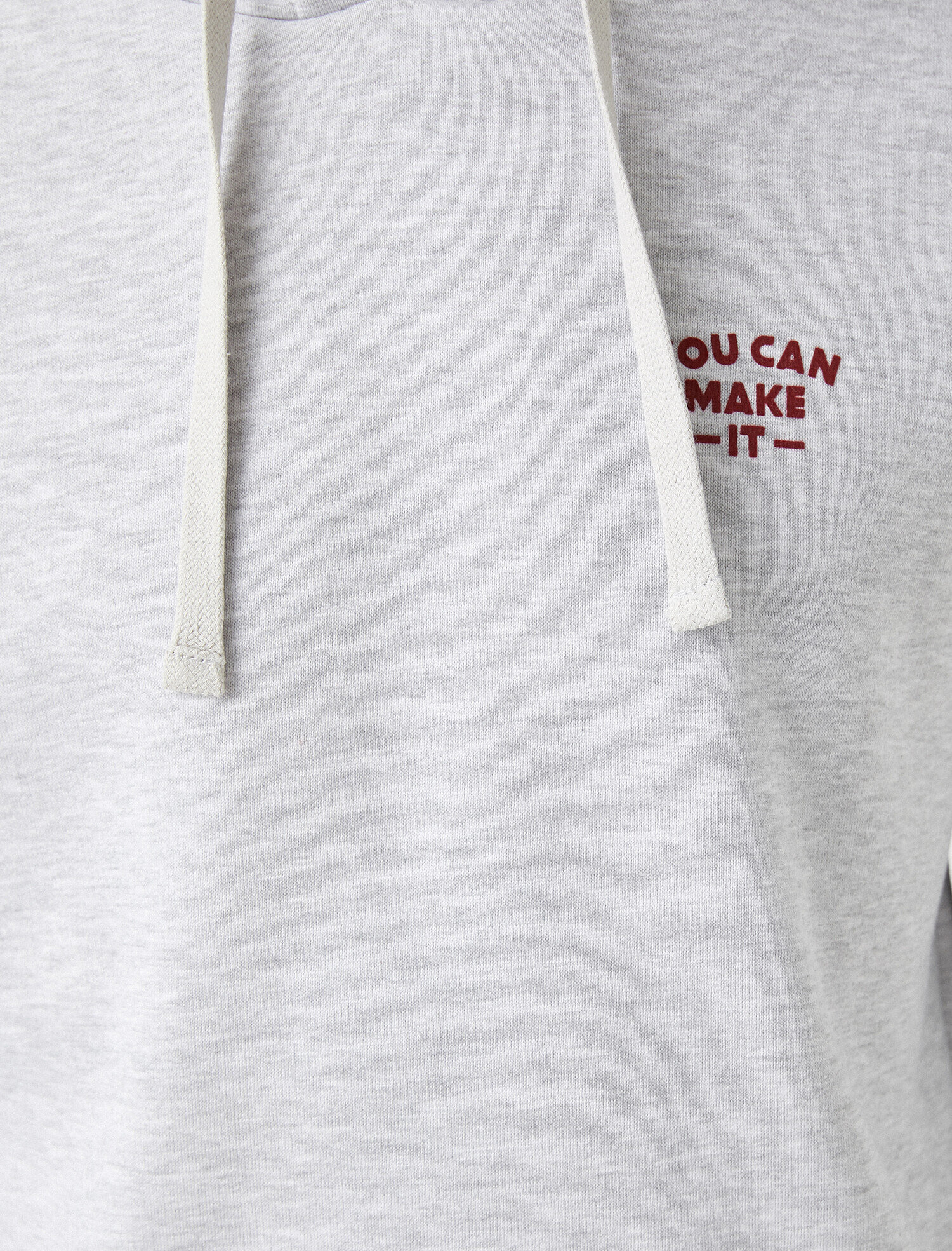   Pamuklu Baskılı Kapüşonlu Sweatshirt