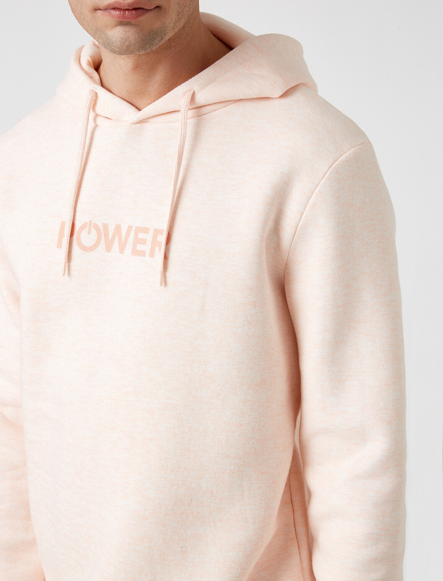Kapüşonlu Baskılı Uzun Kollu Sweatshirt