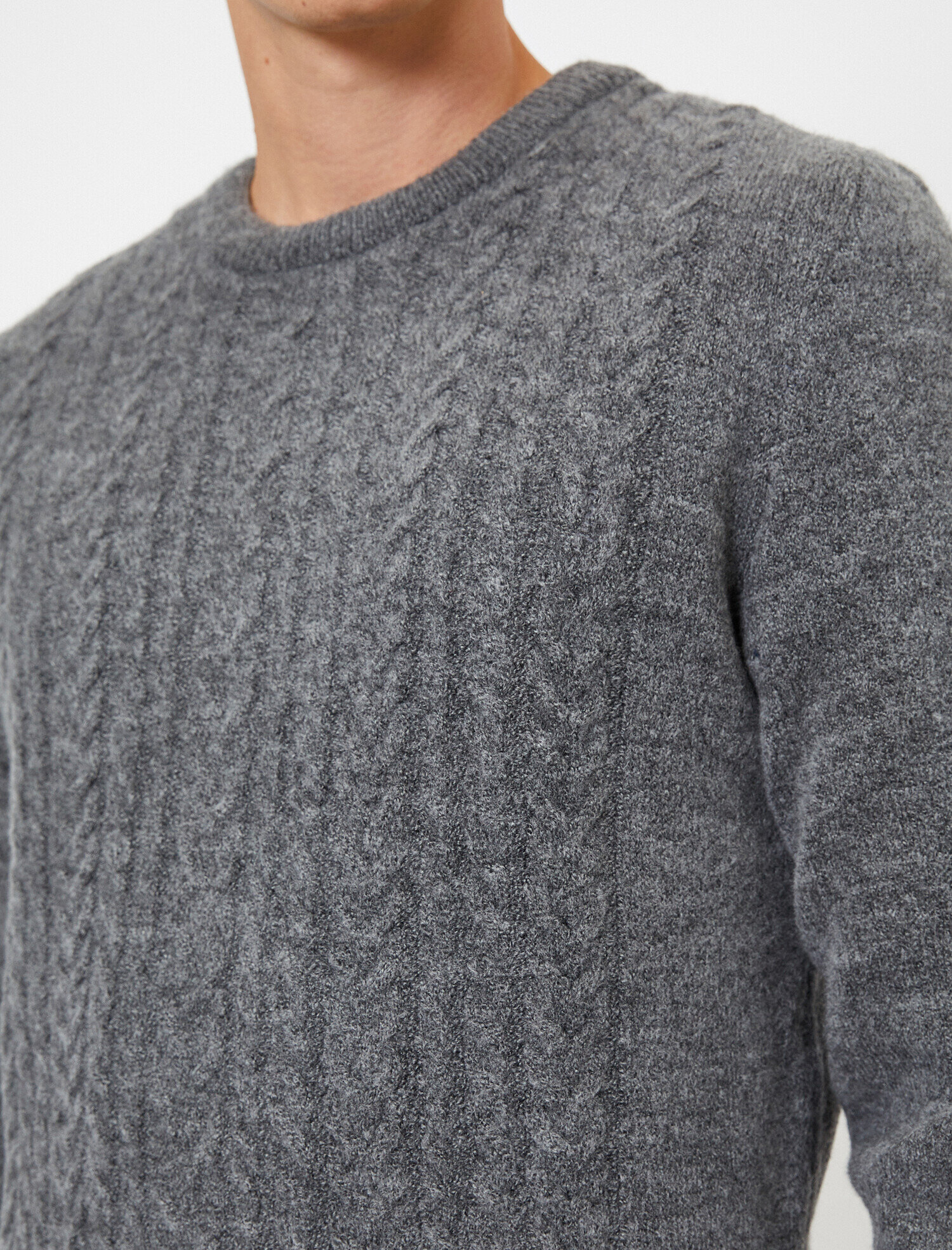   Bisiklet Yaka Slim Fit Triko Kazak