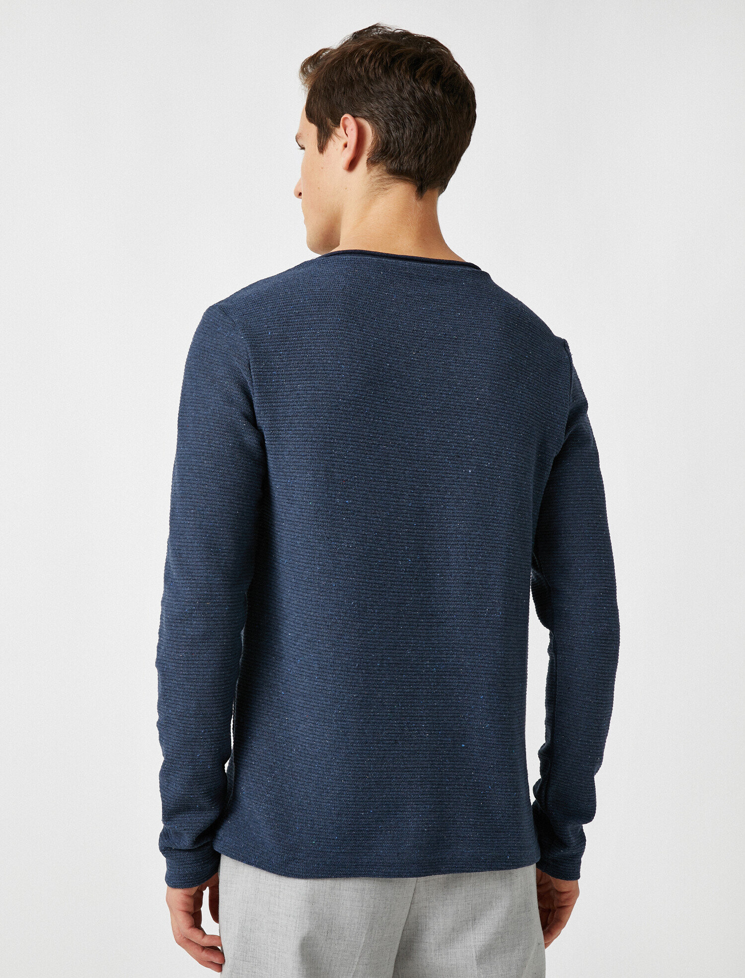   Bisiklet Yaka Kazak Dar Kesim