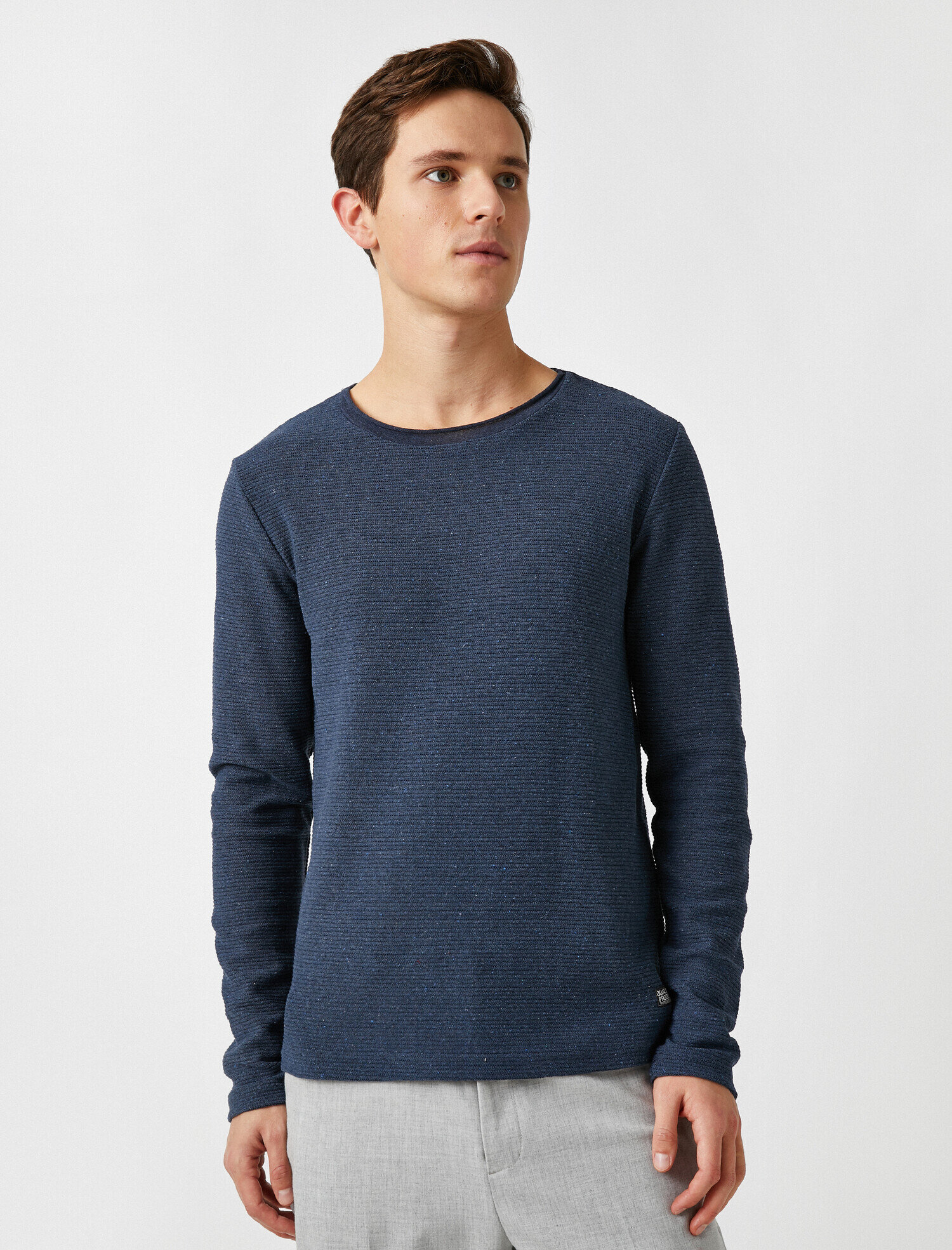   Bisiklet Yaka Kazak Dar Kesim