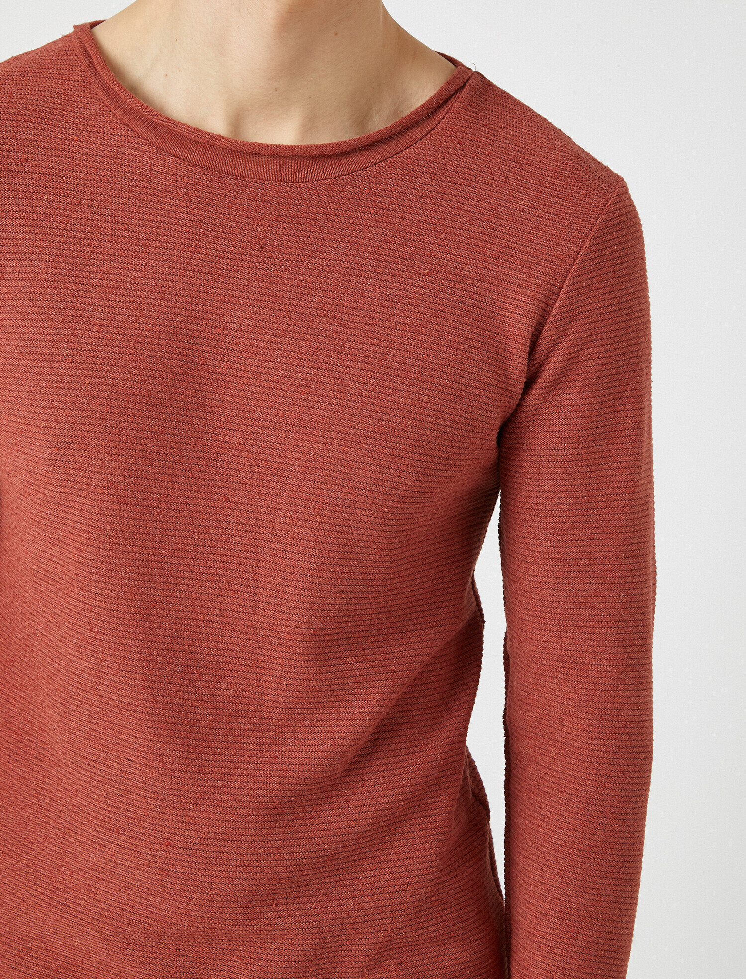   Bisiklet Yaka Kazak Dar Kesim