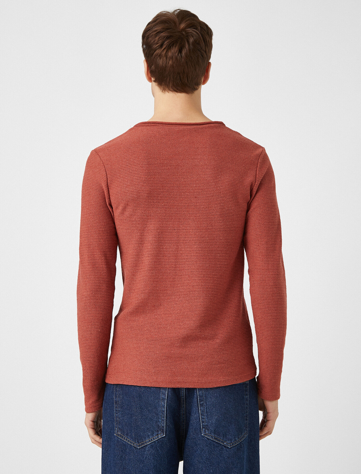   Bisiklet Yaka Kazak Dar Kesim