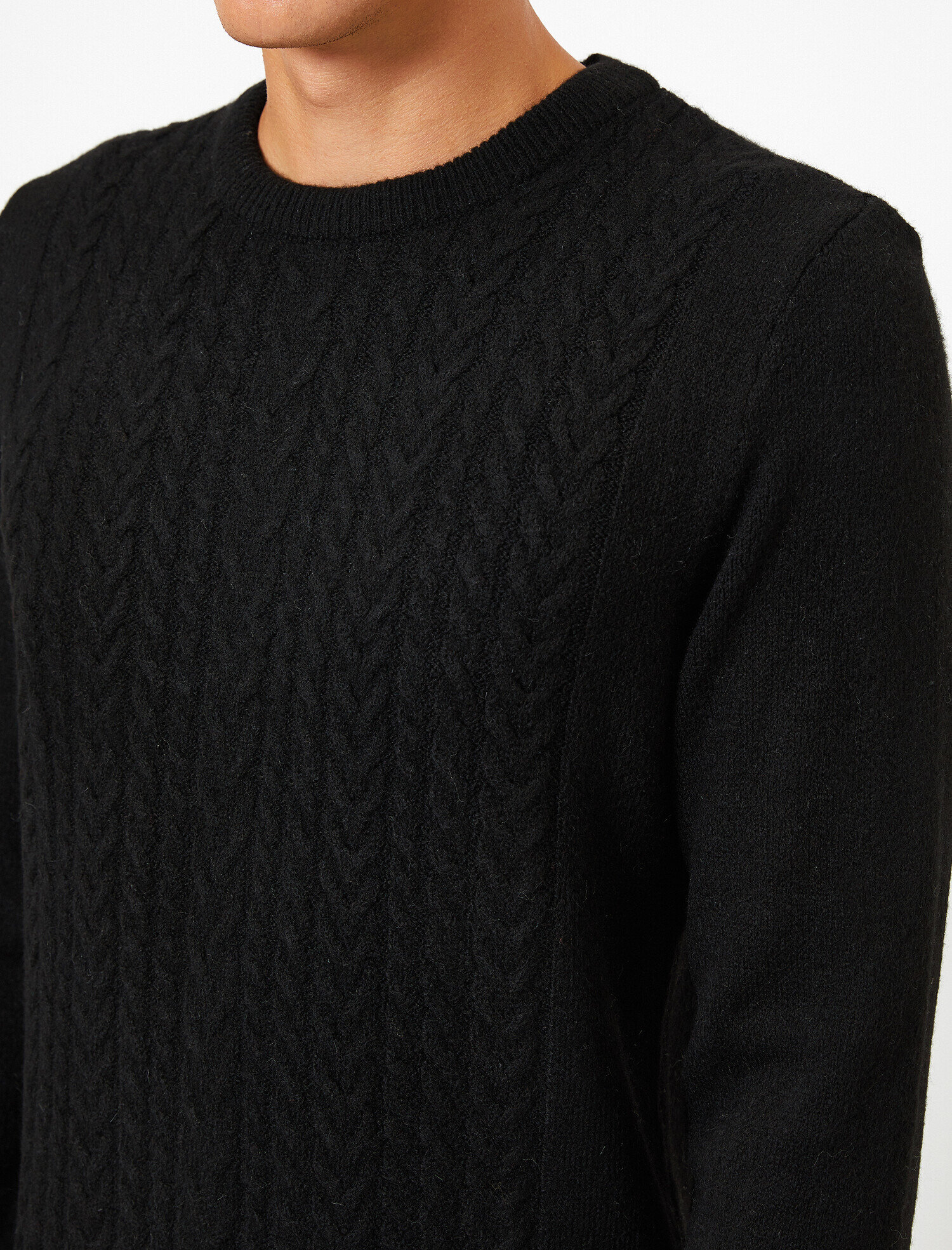 Bisiklet Yaka Slim Fit Triko Kazak