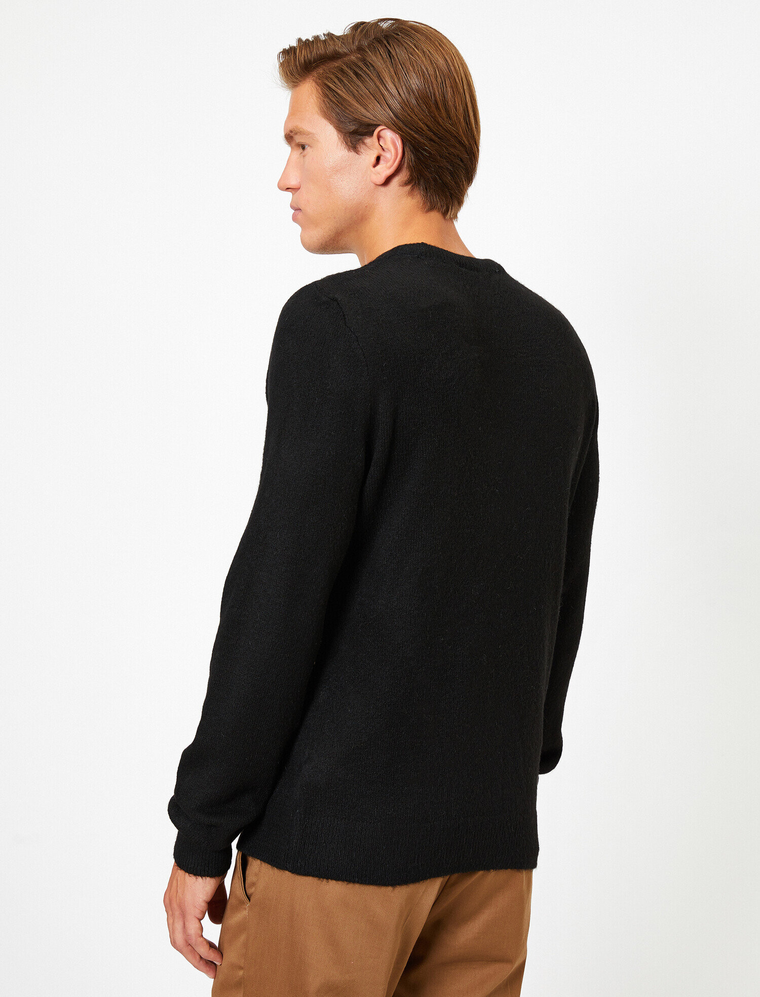 Bisiklet Yaka Slim Fit Triko Kazak