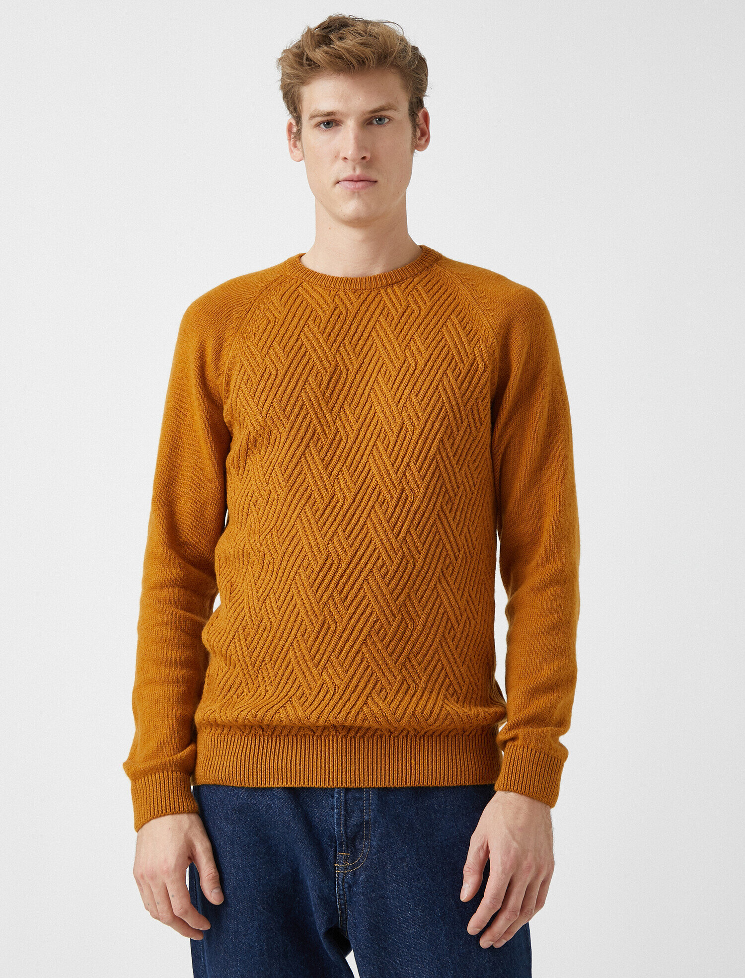   Bisiklet Yaka Basic Triko Kazak