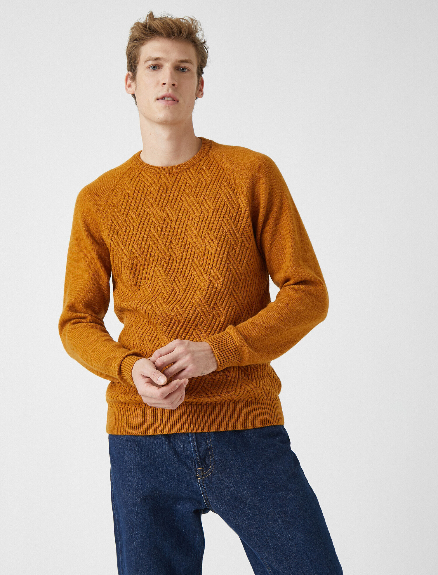   Bisiklet Yaka Basic Triko Kazak