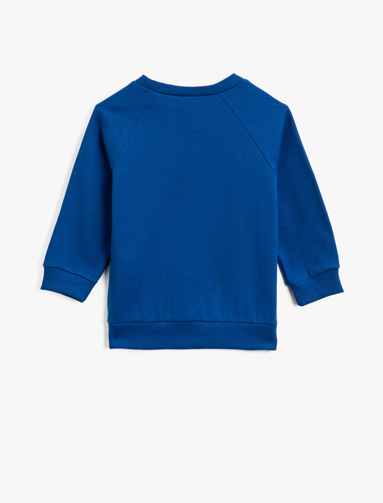  Erkek Çocuk Bisiklet Yaka Pamuklu Baskılı Uzun Kollu Sweatshirt