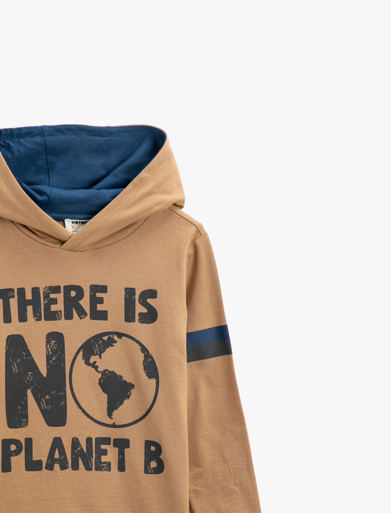  Erkek Çocuk Pamuklu Kapüşonlu Baskılı Sweatshirt