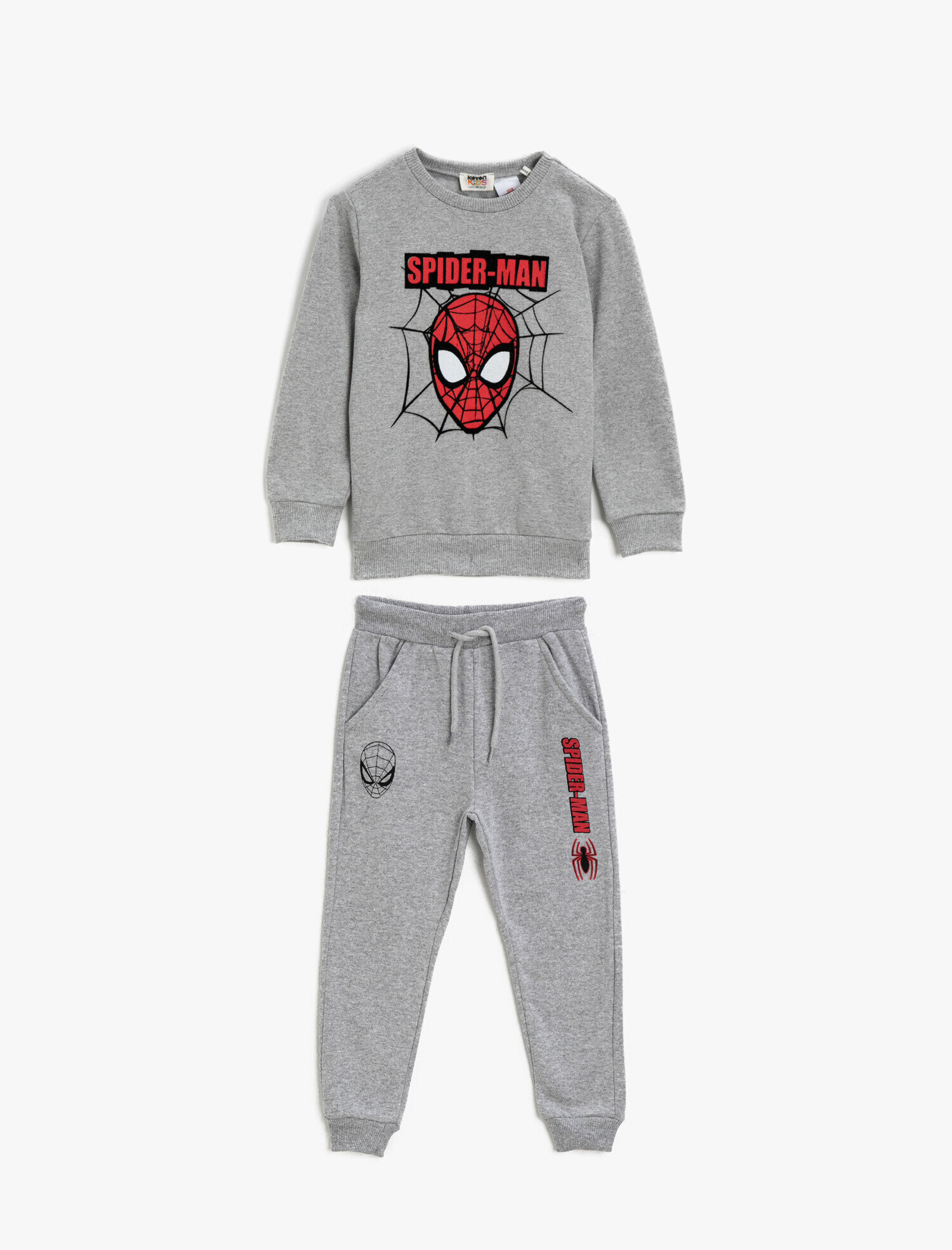 Erkek Çocuk Spiderman Lisanslı Baskılı Bisiklet Yaka Sweatshirt