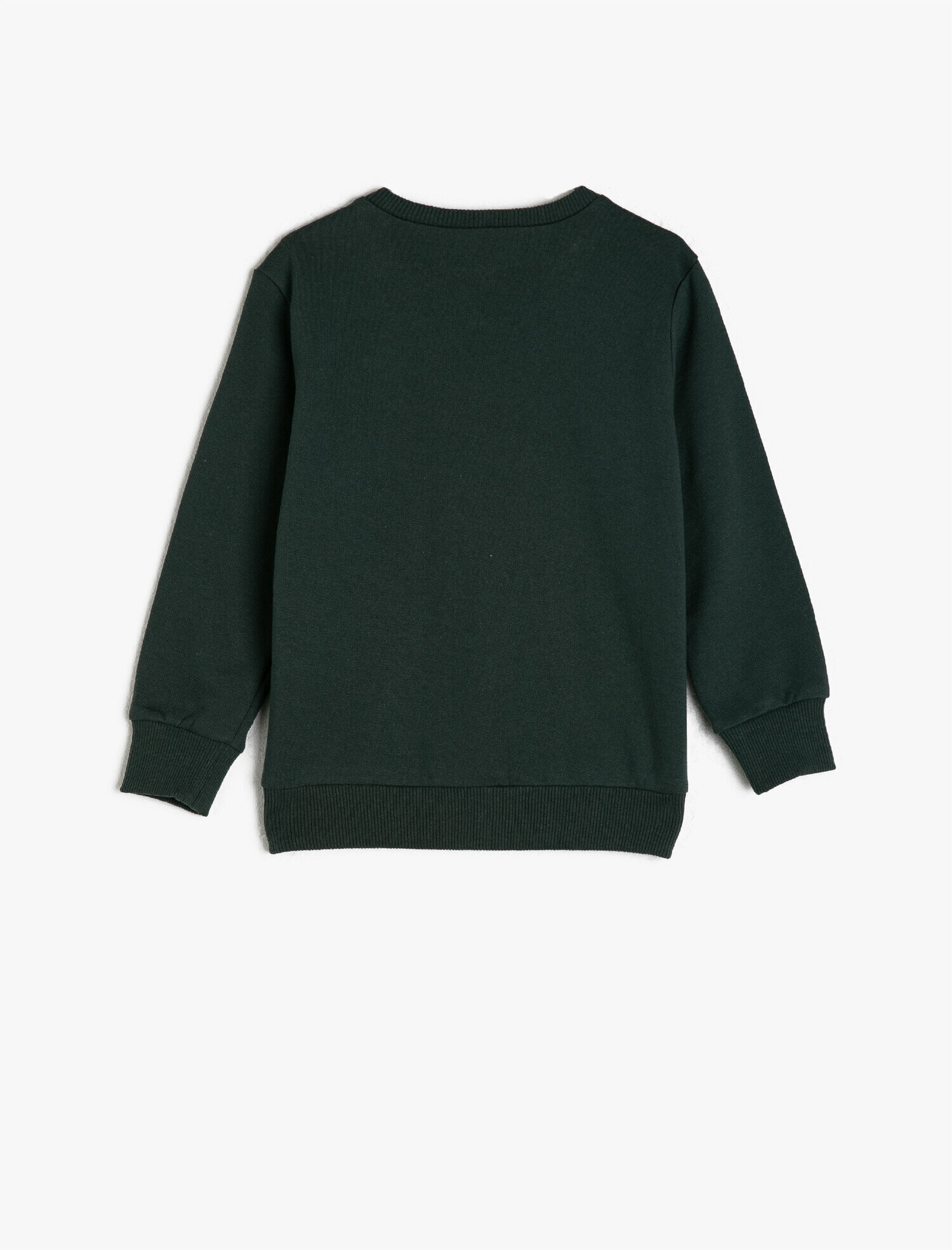  Erkek Çocuk Pamuklu Uzun Kollu Bisiklet Yaka Baskılı Sweatshirt