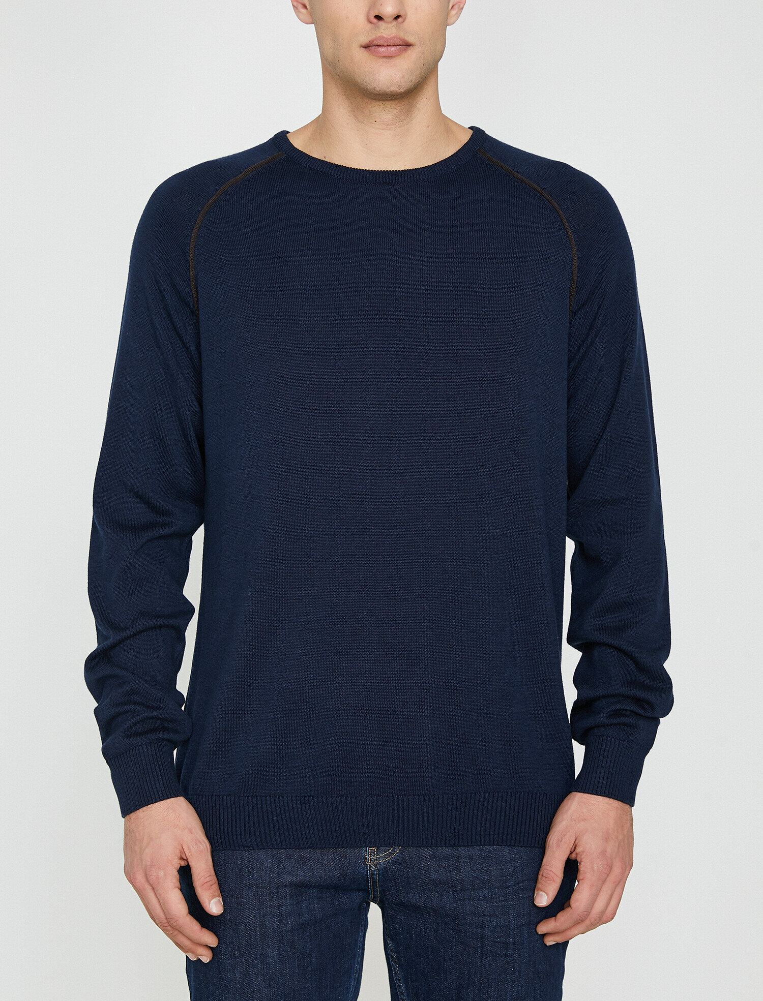   Bisiklet Yaka Triko Kazak