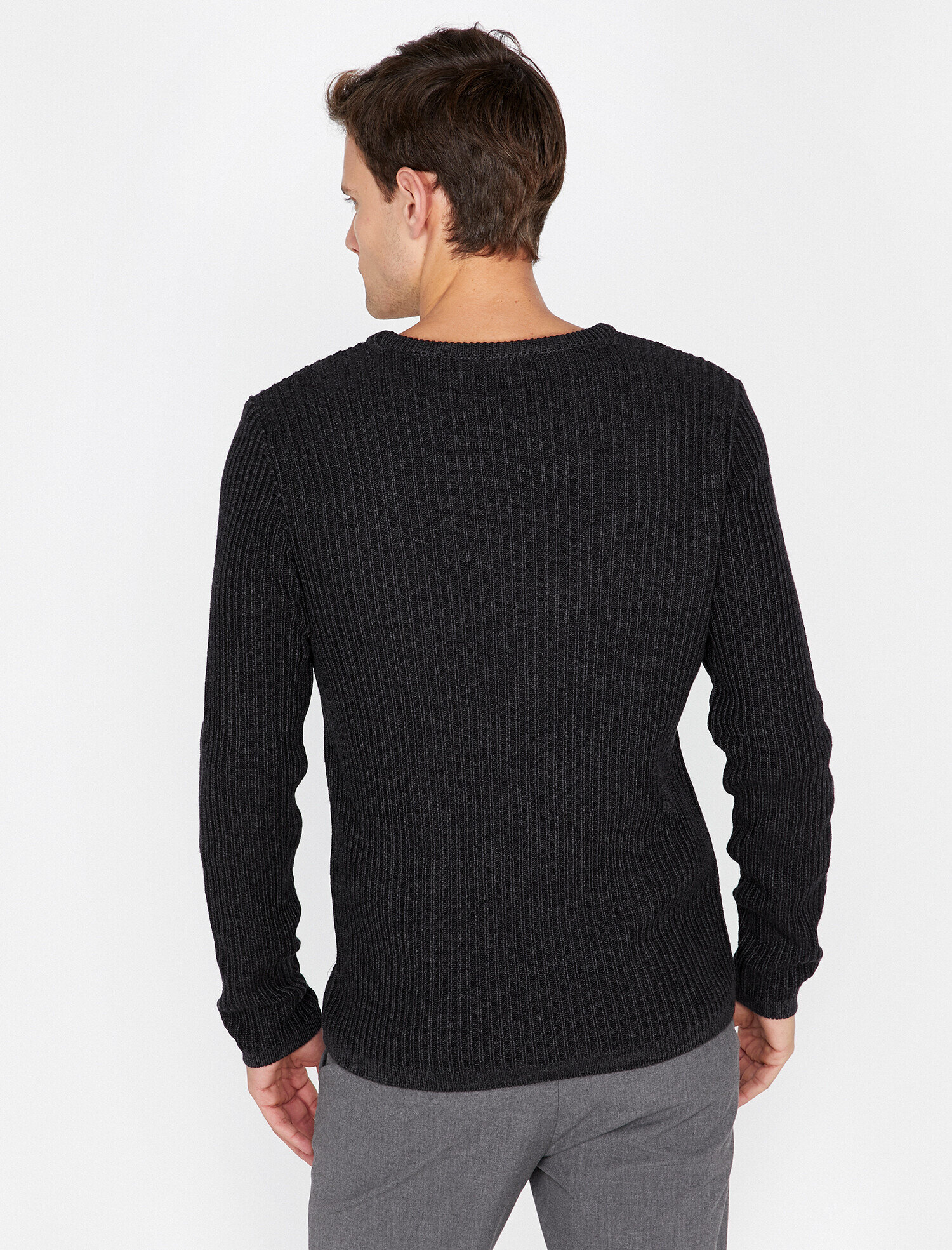   Bisiklet Yaka Triko Kazak