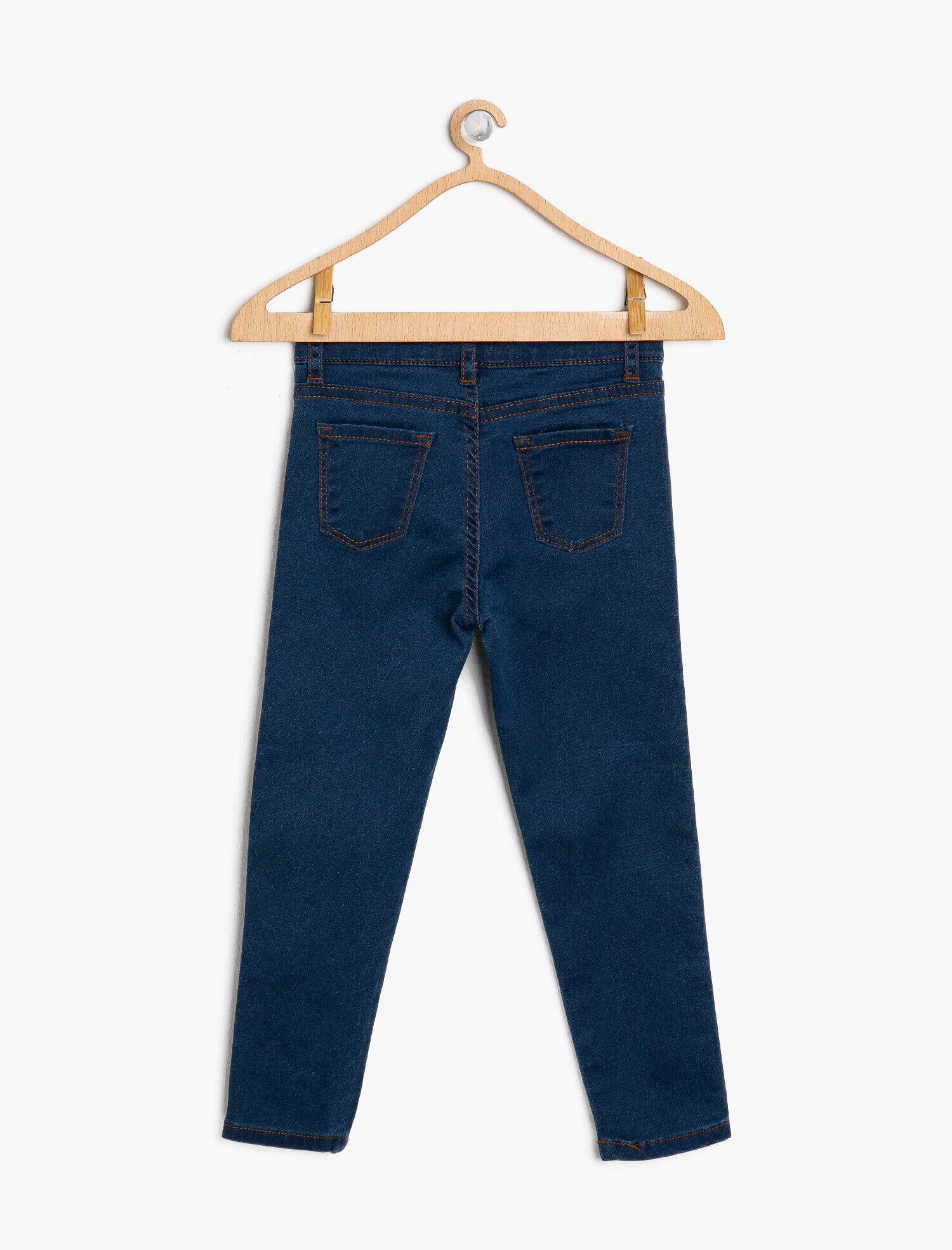  Kız Çocuk Çizgili Jean Tayt