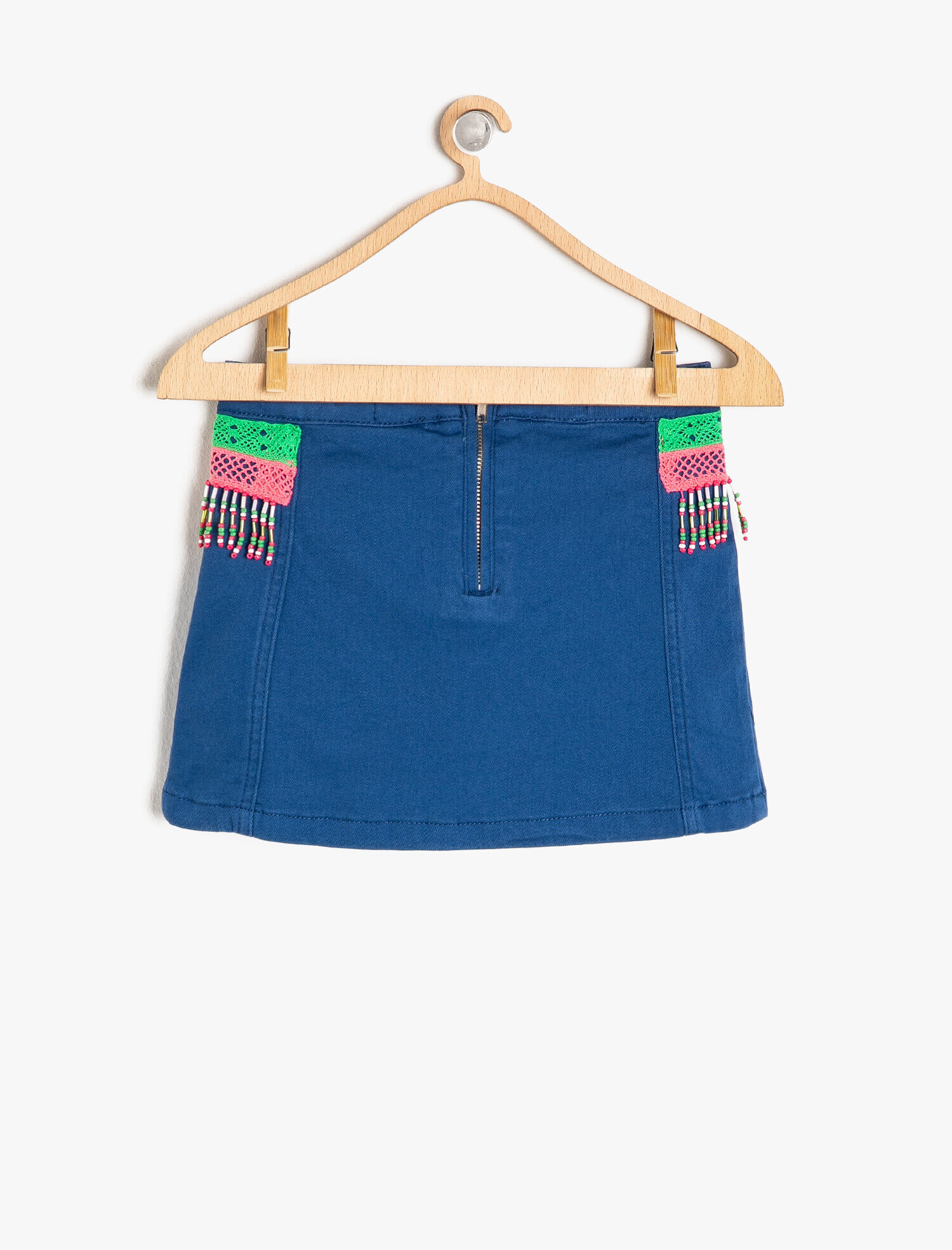 Kız Çocuk Boncuk Detaylı Etek