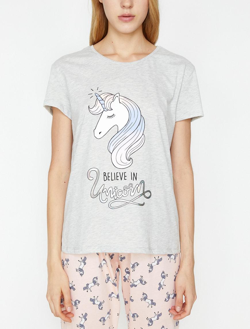   Baskılı Pijama Takımı