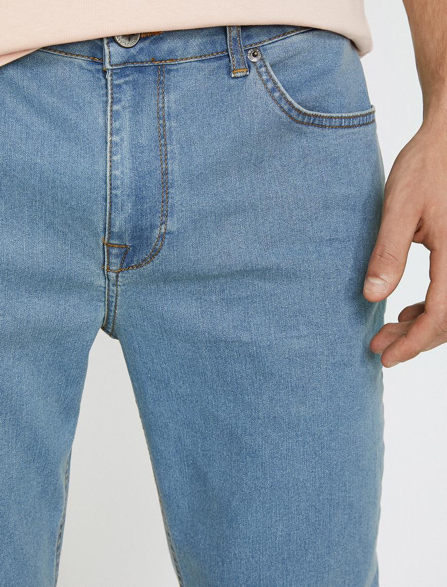   Straight Fit Boru Paça Kot Pantolon - Mark Jean