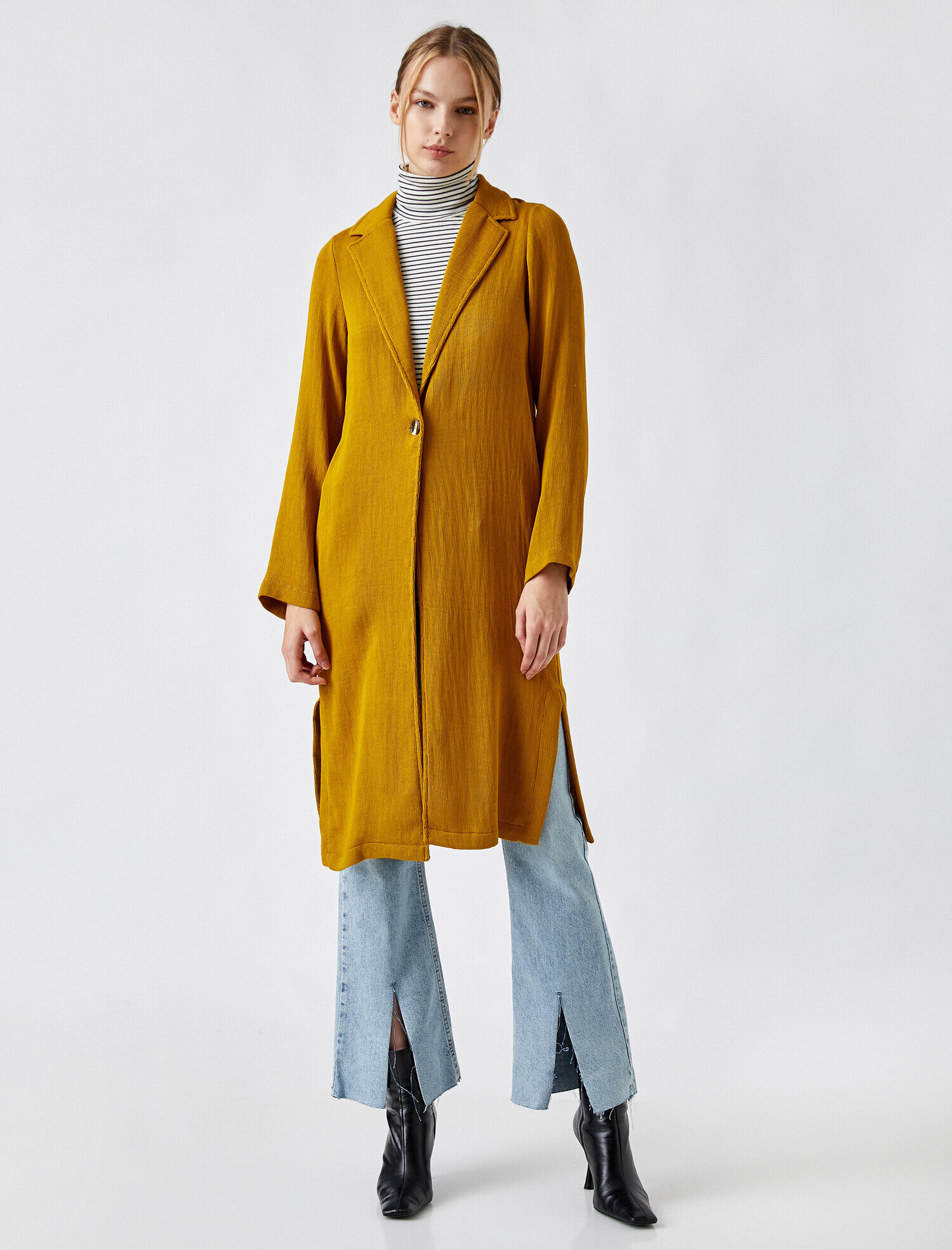   Klasik Yaka Trençkot