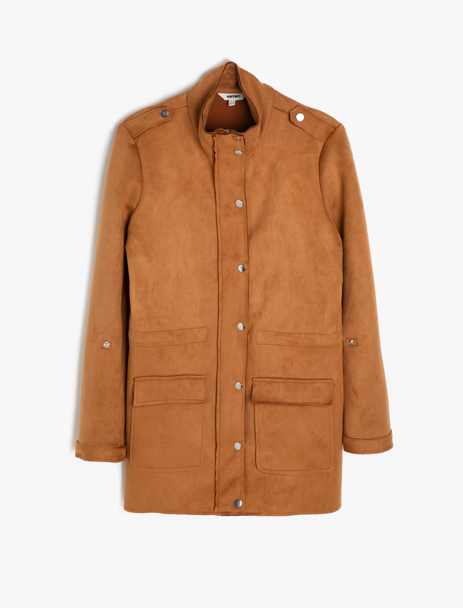 Süet Görünümlü Parka