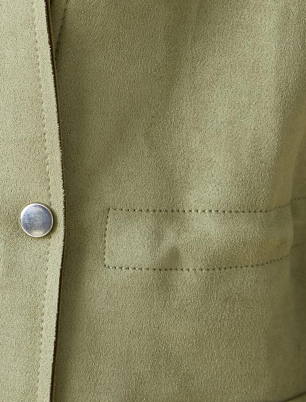   Süet Görünümlü Parka