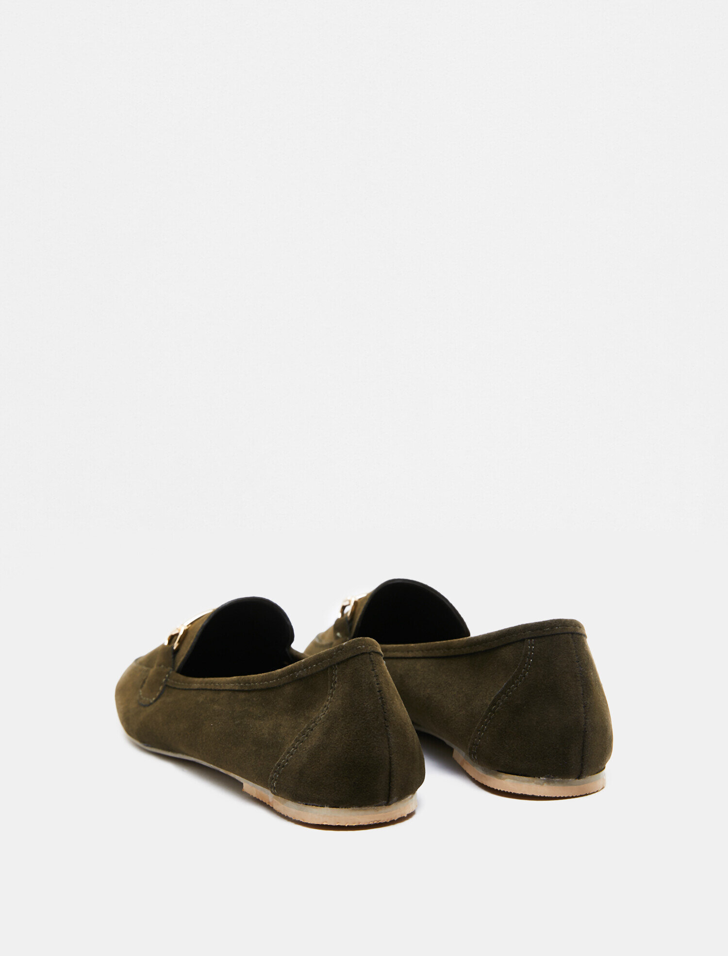  Kadın Loafer Ayakkabı Metal Aksesuarlı