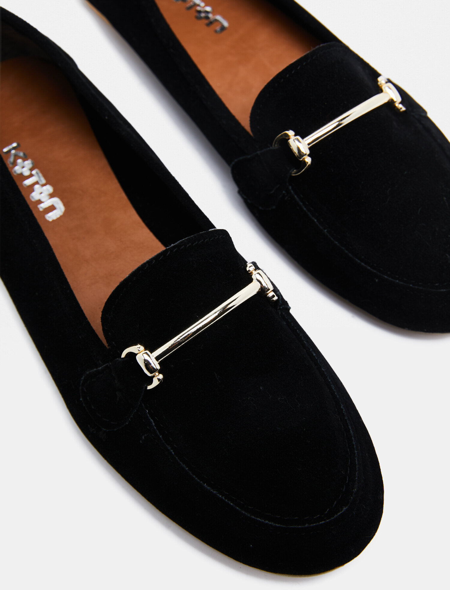  Kadın Loafer Ayakkabı Metal Aksesuarlı