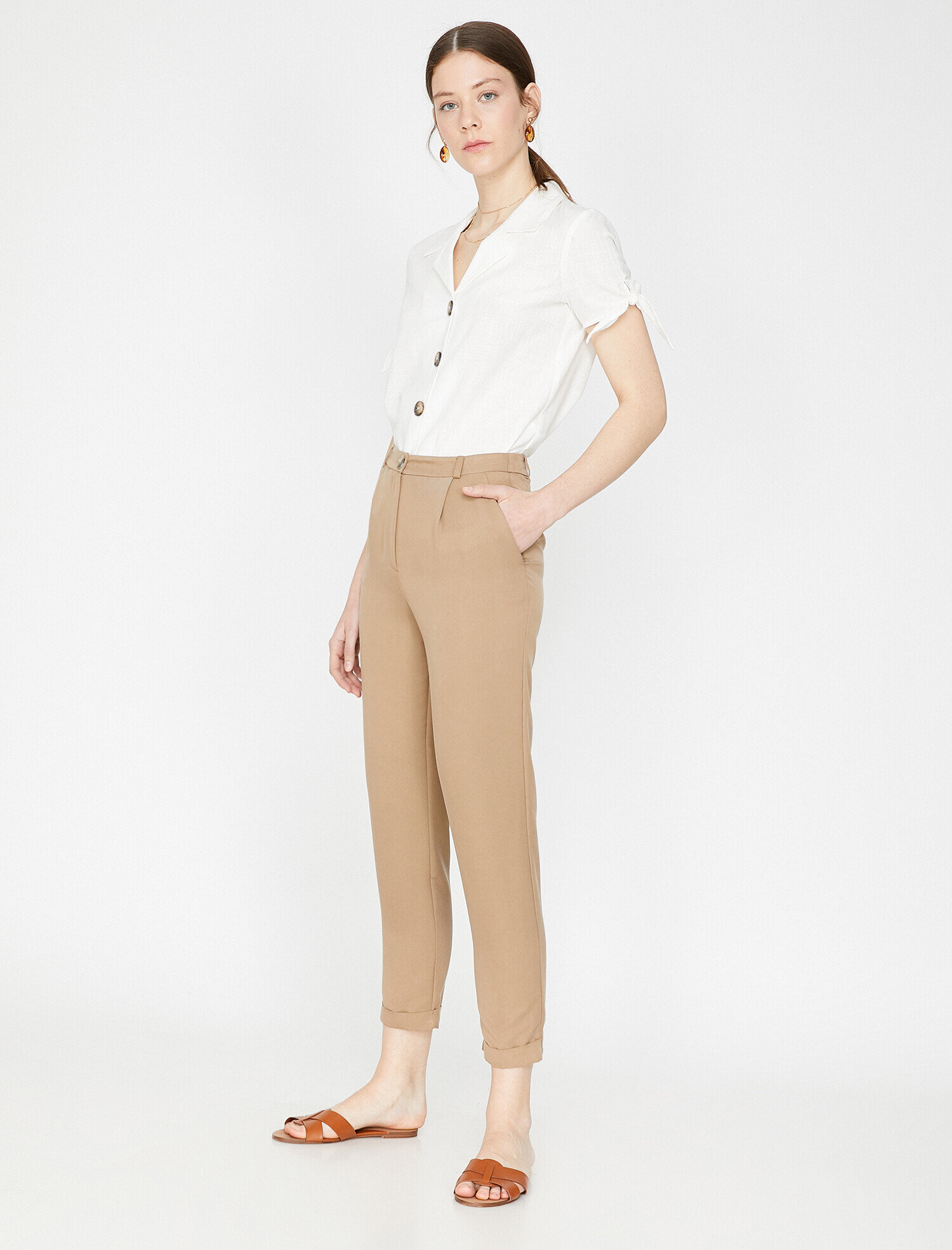   Cep Detaylı Pantolon