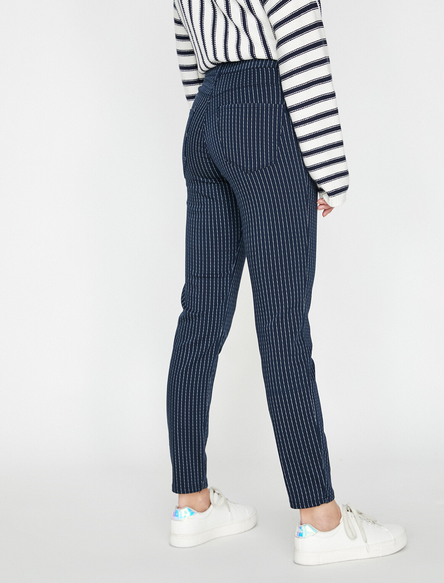   Kot Pantolon Dar Kesim Yüksek Bel Dar Paça