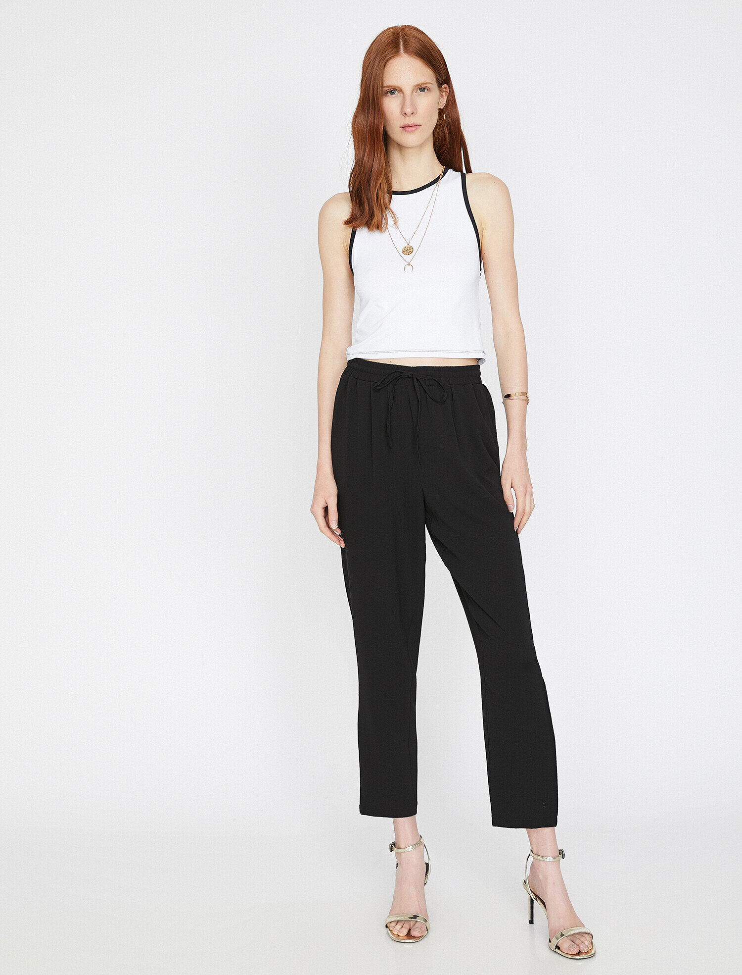   Beli Bağlamalı Cepli Pantolon