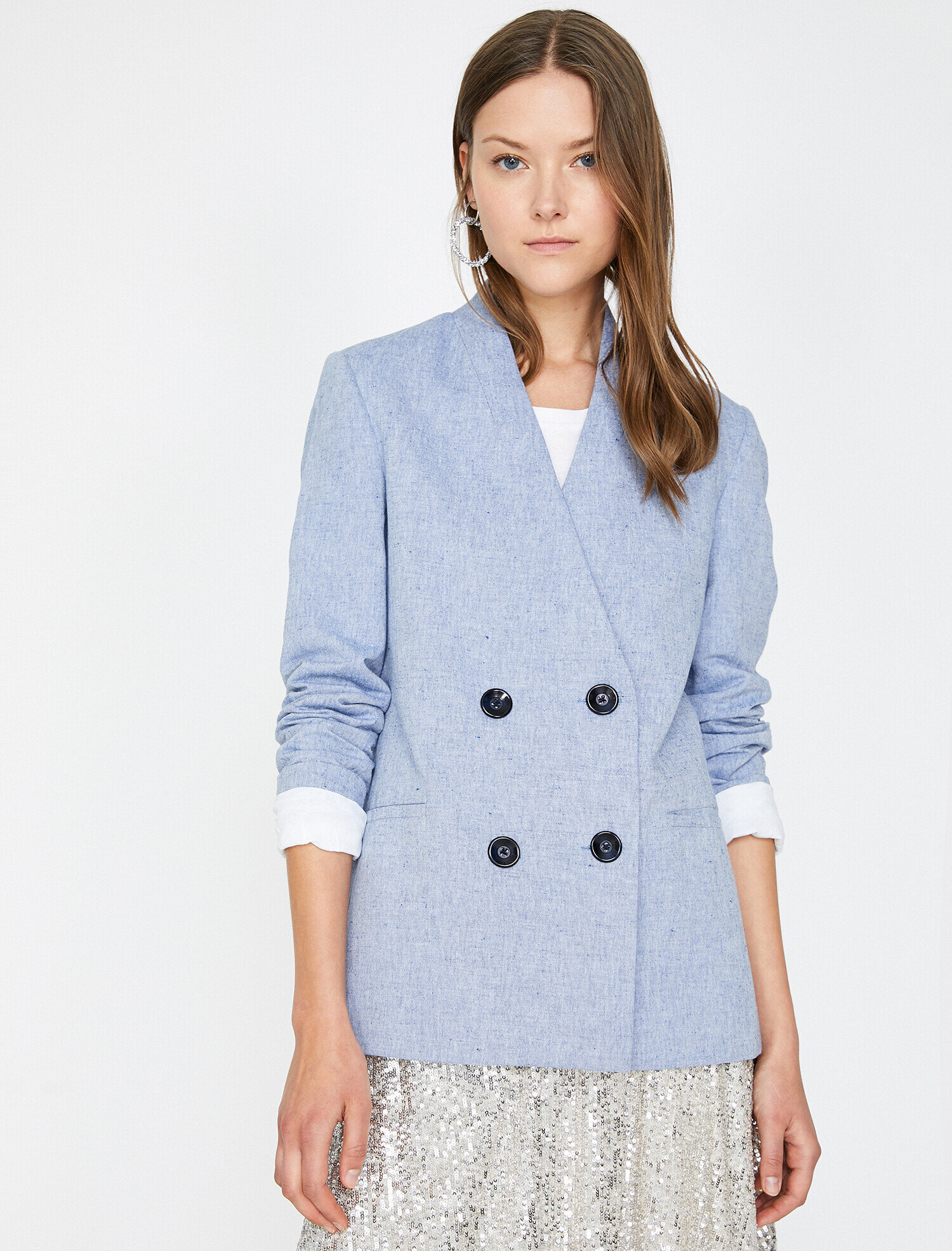 Düğme Detaylı Ceket