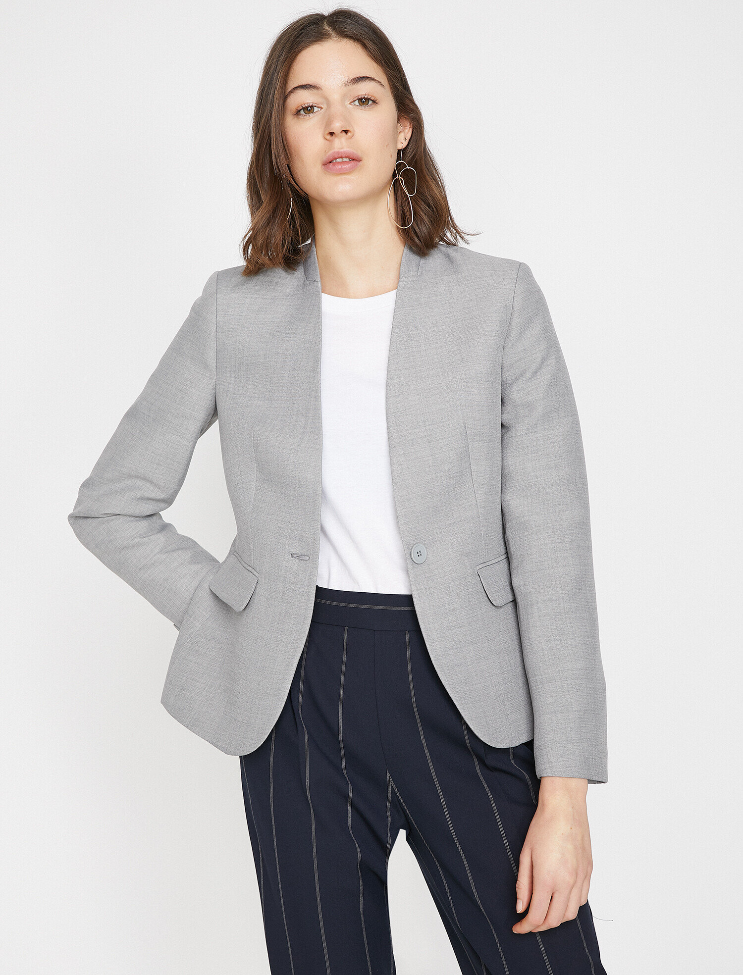   Düğme Detaylı Ceket