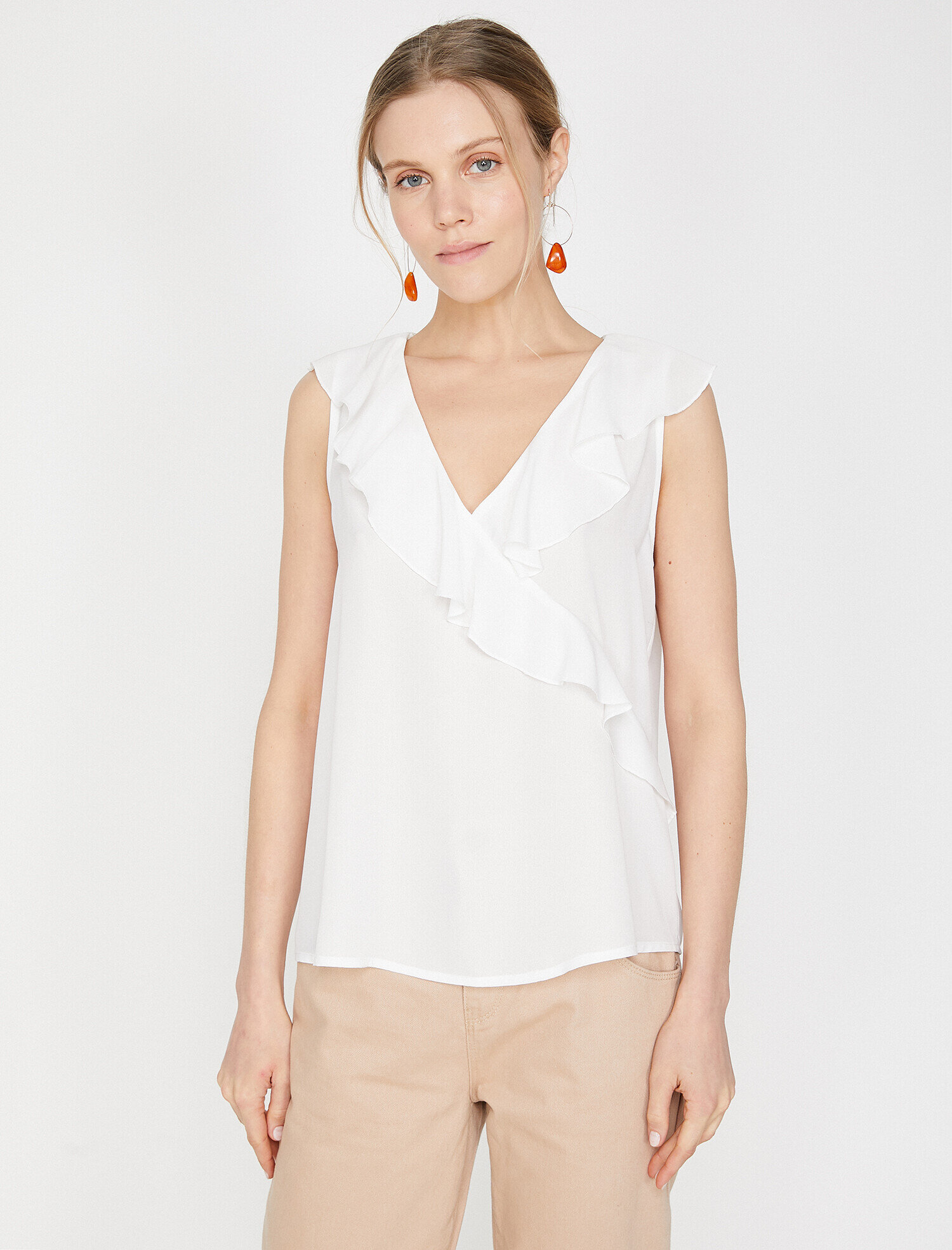   Fırfır Detaylı Bluz