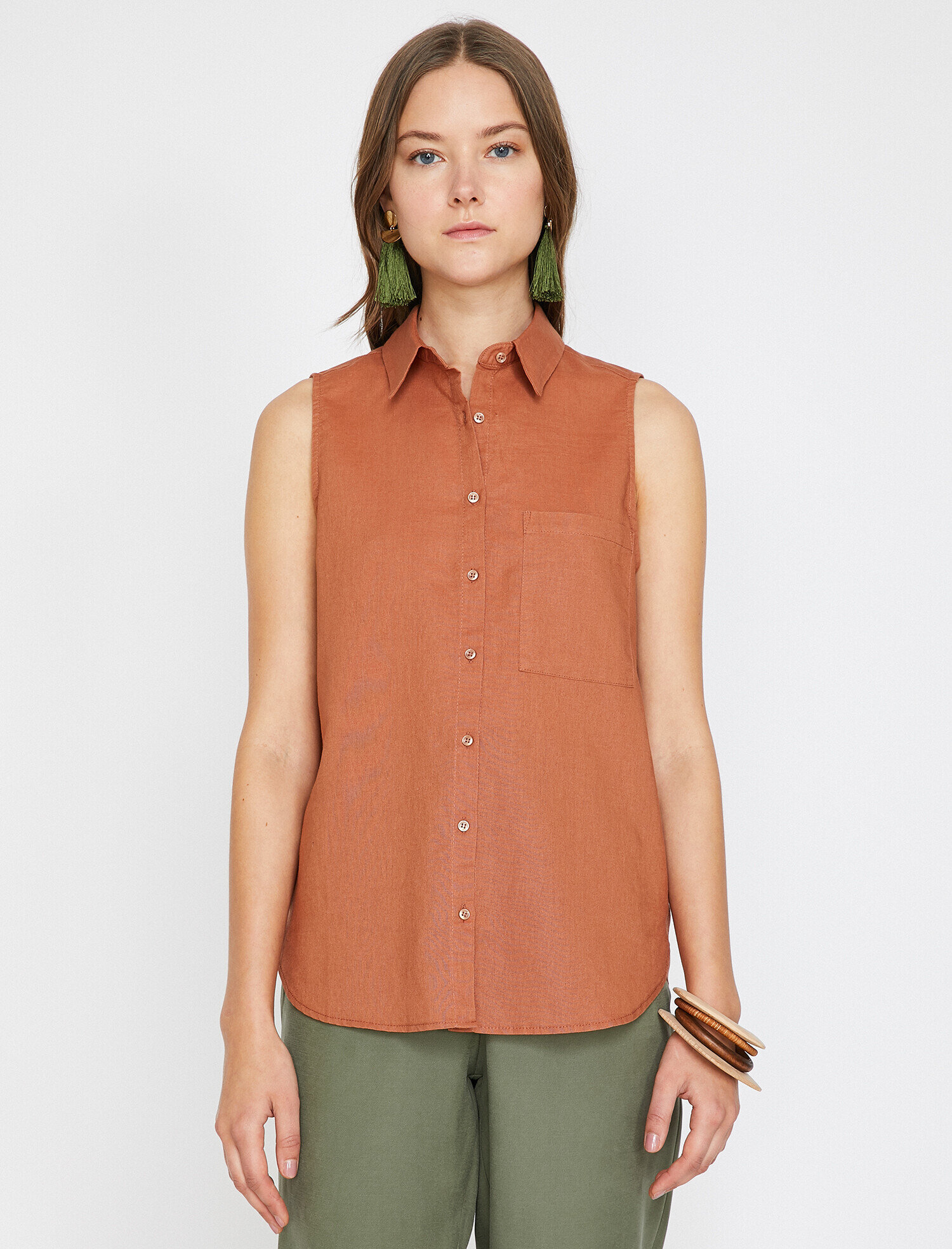   Cep Detaylı Gömlek