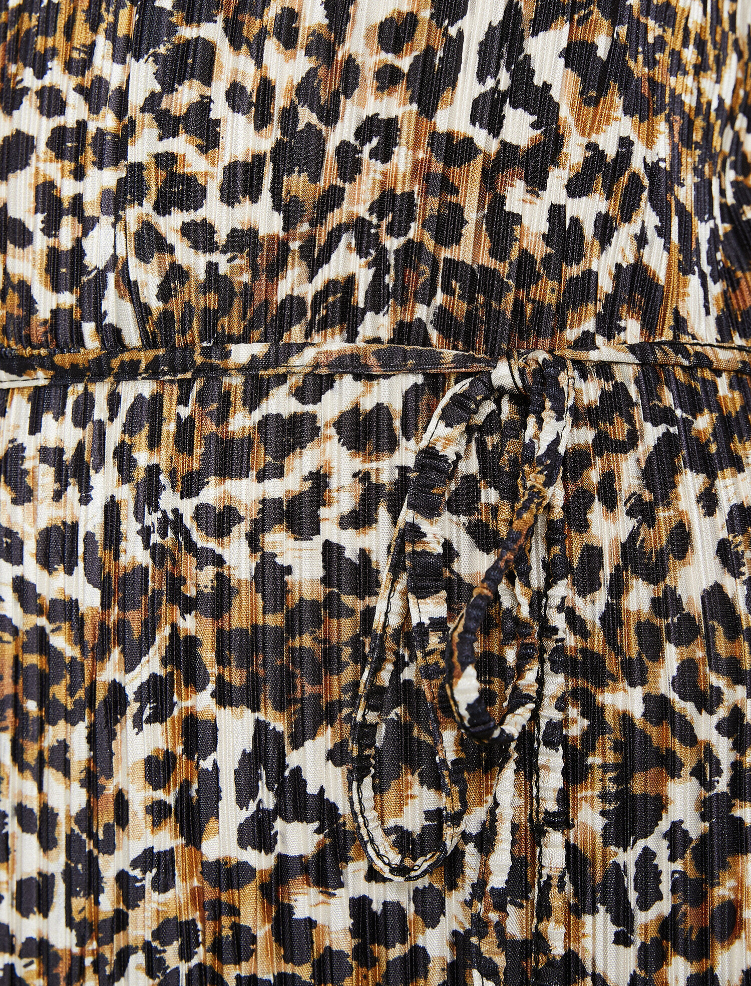   Leopar Desenli Elbise