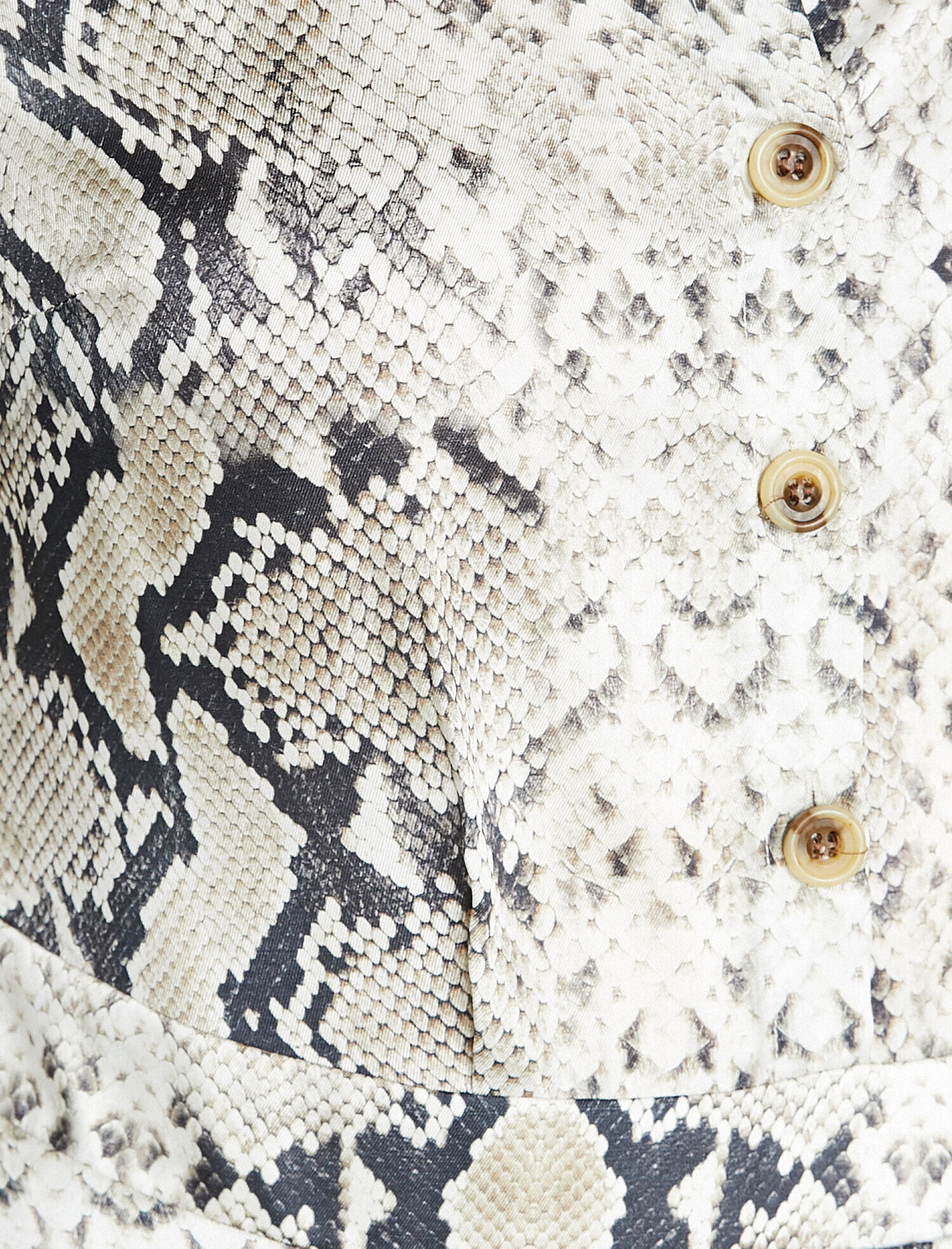 Yılan Derisi Desenli Elbise