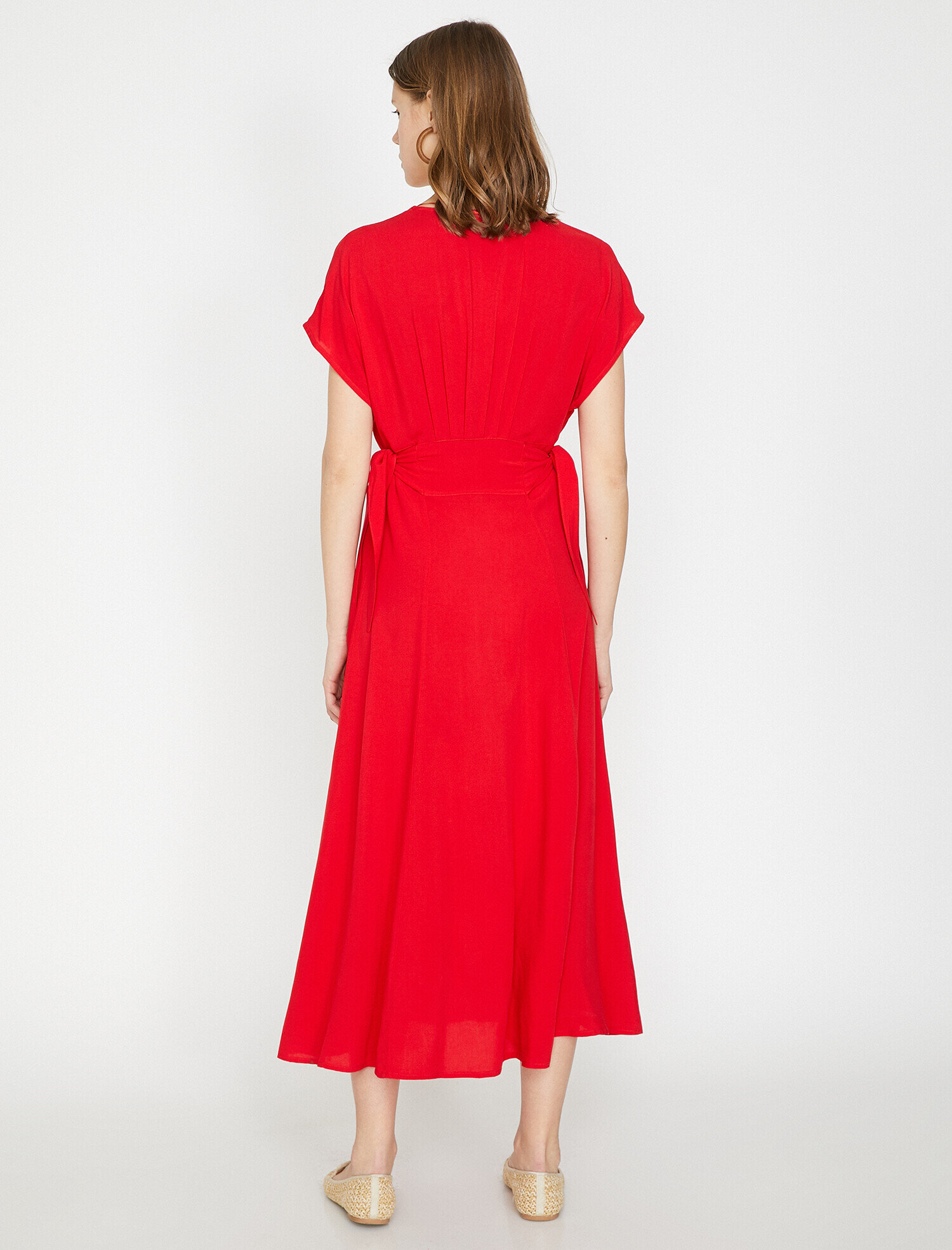   Kırmızı Gömlek Elbise