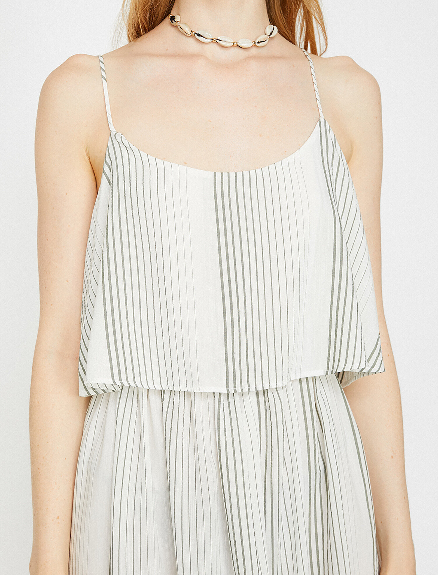   Plaj Elbisesi Çizgili