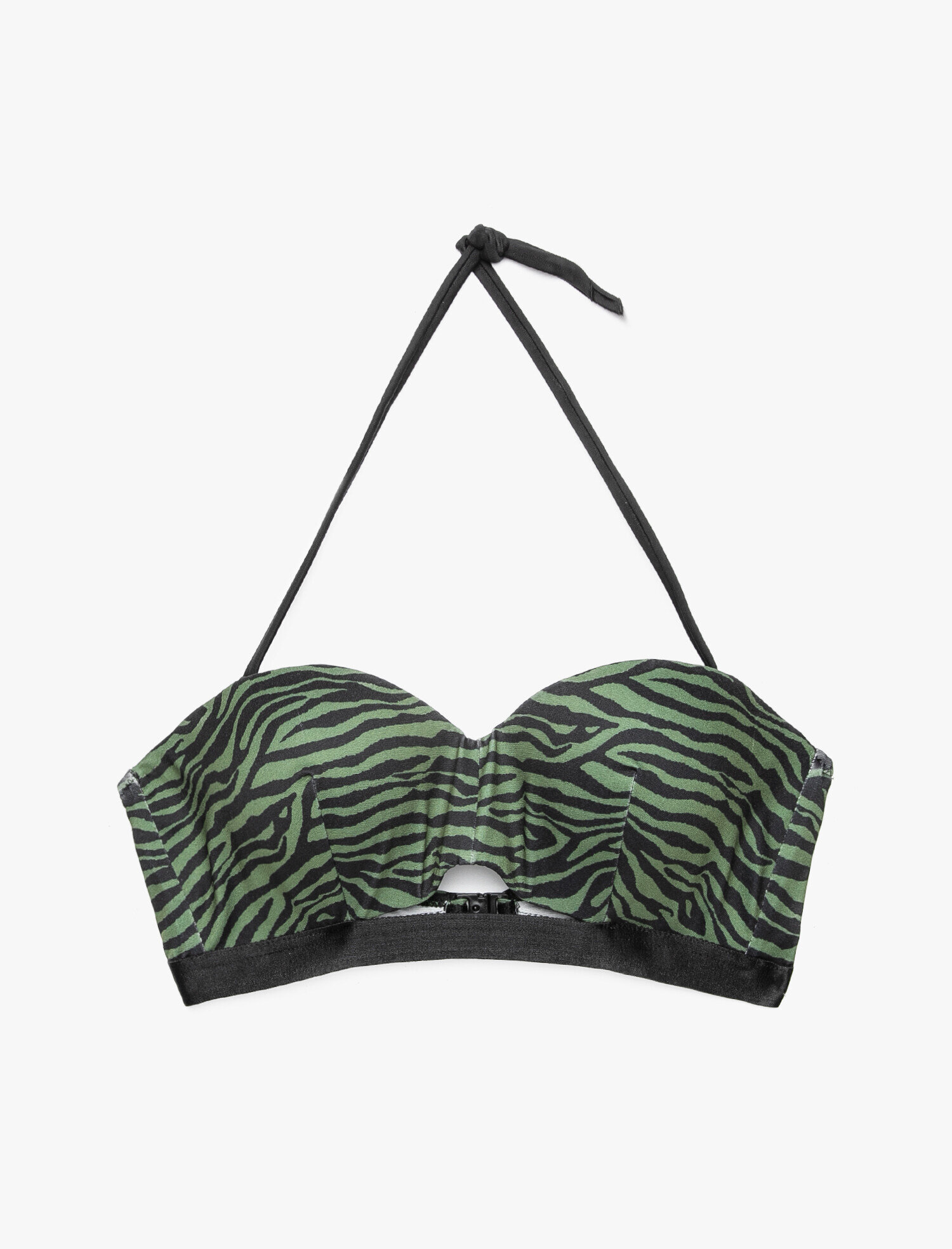   Zebra Desenli Bikini Üstü