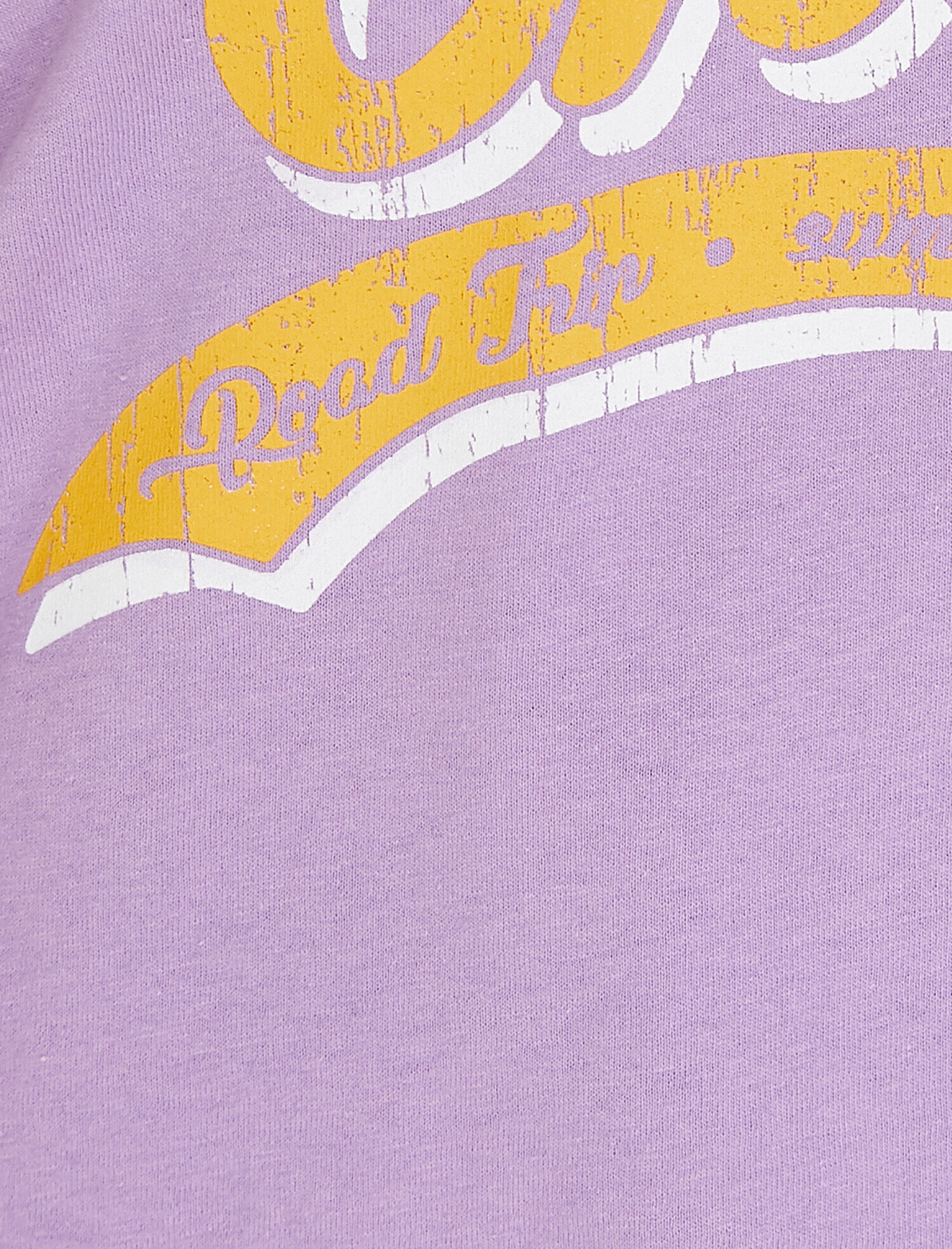   Bisiklet Yaka Baskılı Kısa Kol Tişört