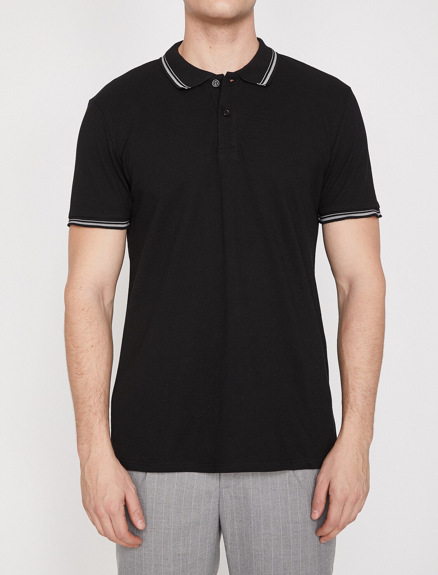   Polo Yaka Tişört Dar Kesim